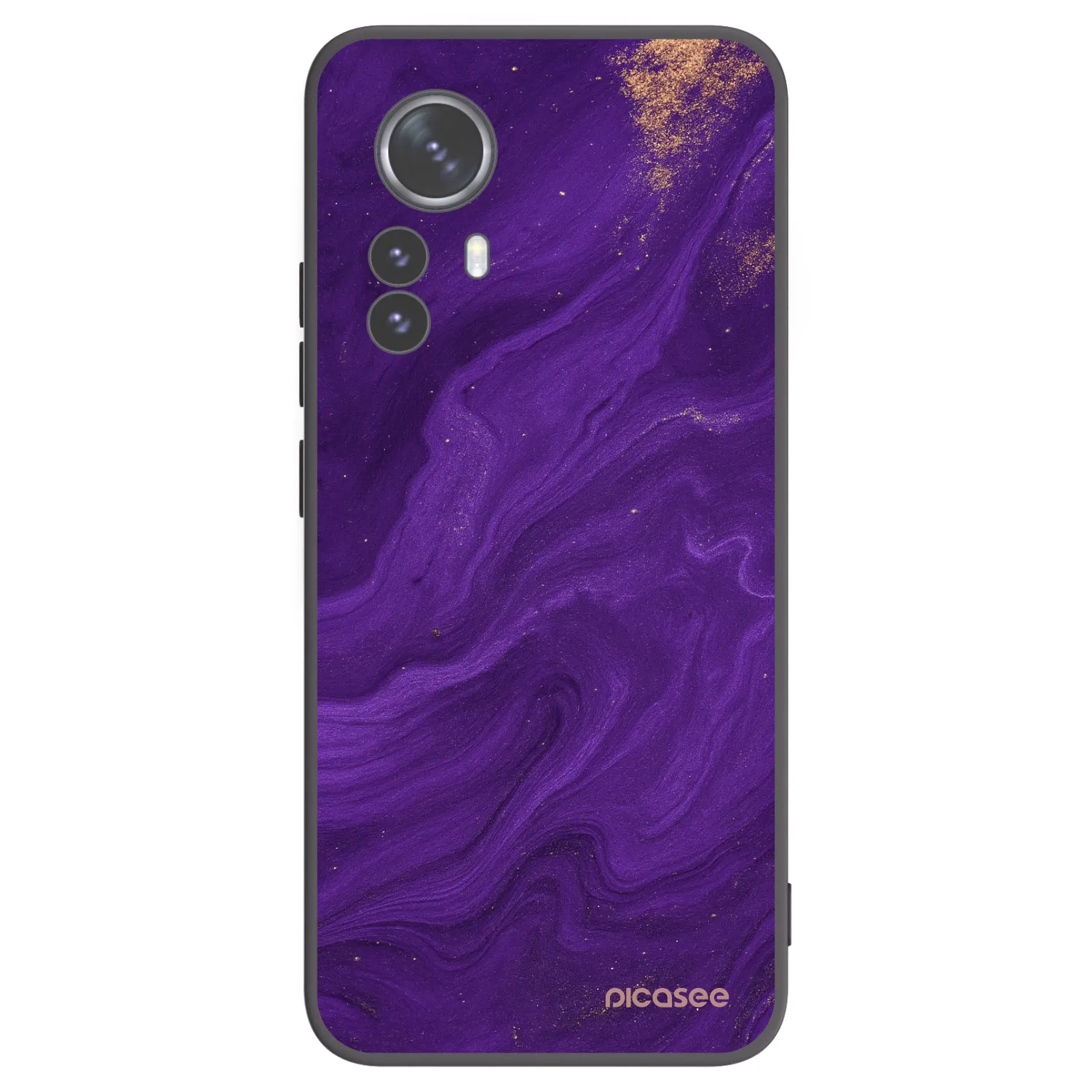 Picasee fekete szilikon tok az alábbi mobiltelefonokra Xiaomi 12 Pro - Purple