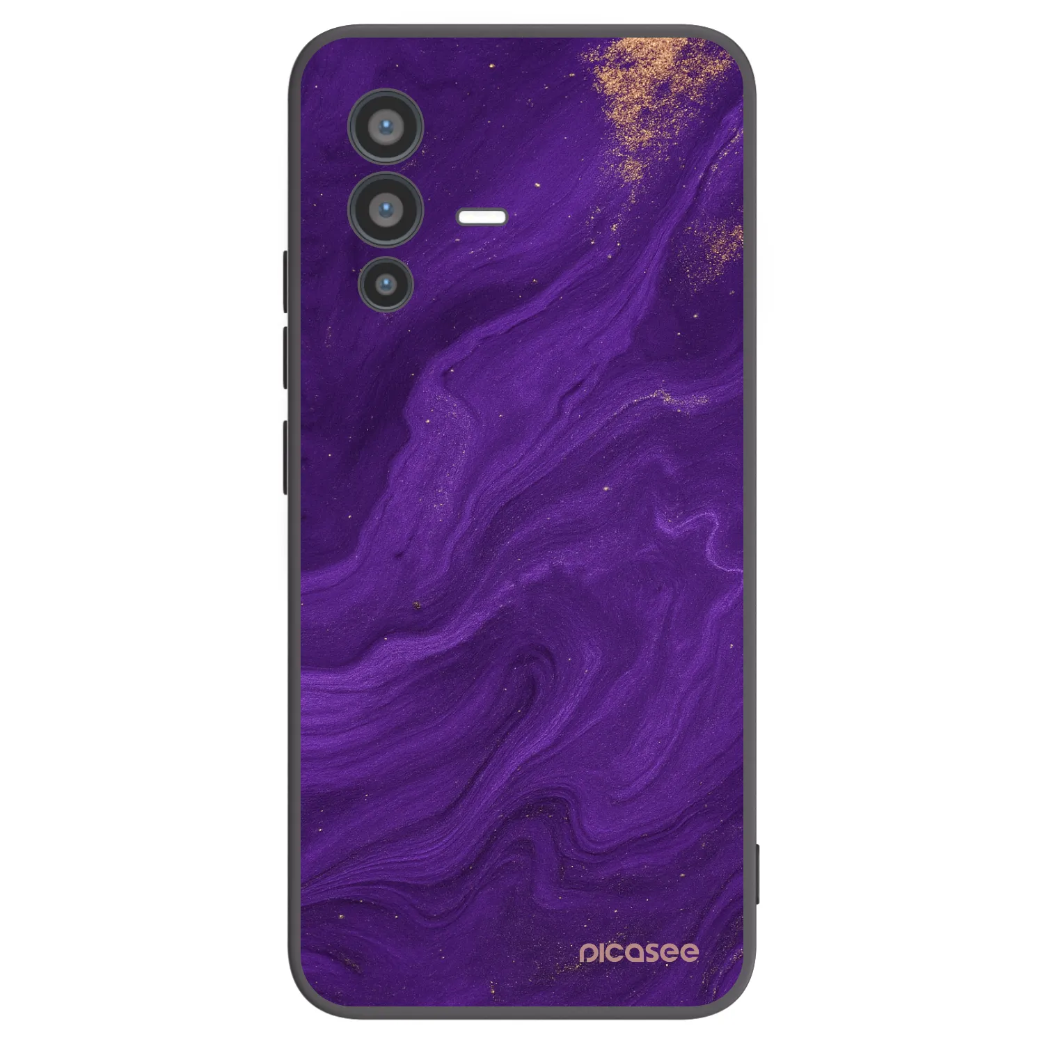 Picasee fekete szilikon tok az alábbi mobiltelefonokra Vivo V23 5G - Purple