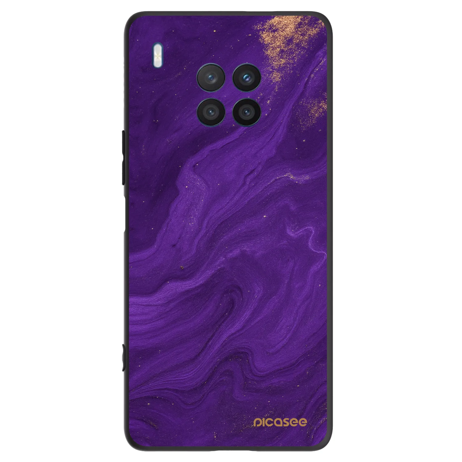 Picasee fekete szilikon tok az alábbi mobiltelefonokra Honor 50 Lite - Purple