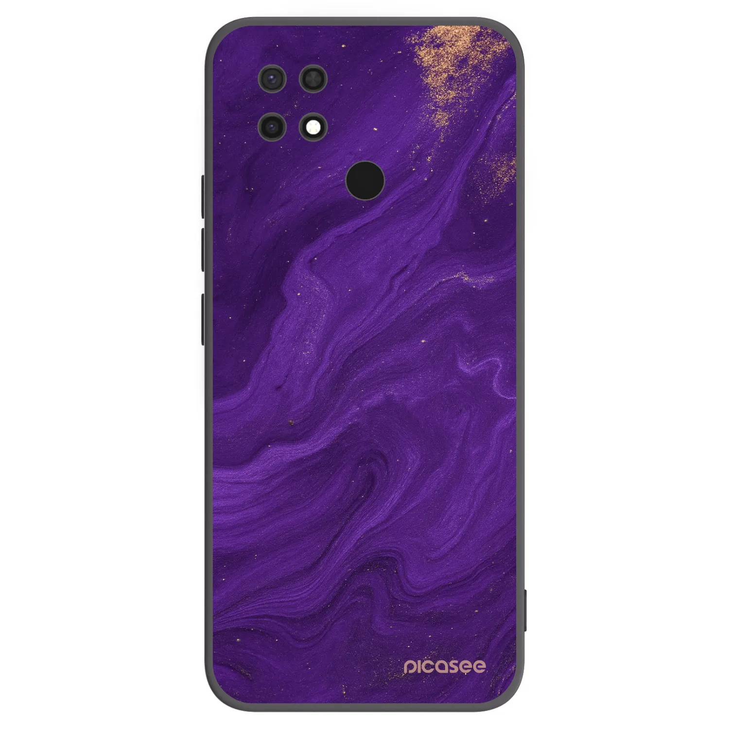 Picasee fekete szilikon tok az alábbi mobiltelefonokra Xiaomi Redmi 10C - Purple