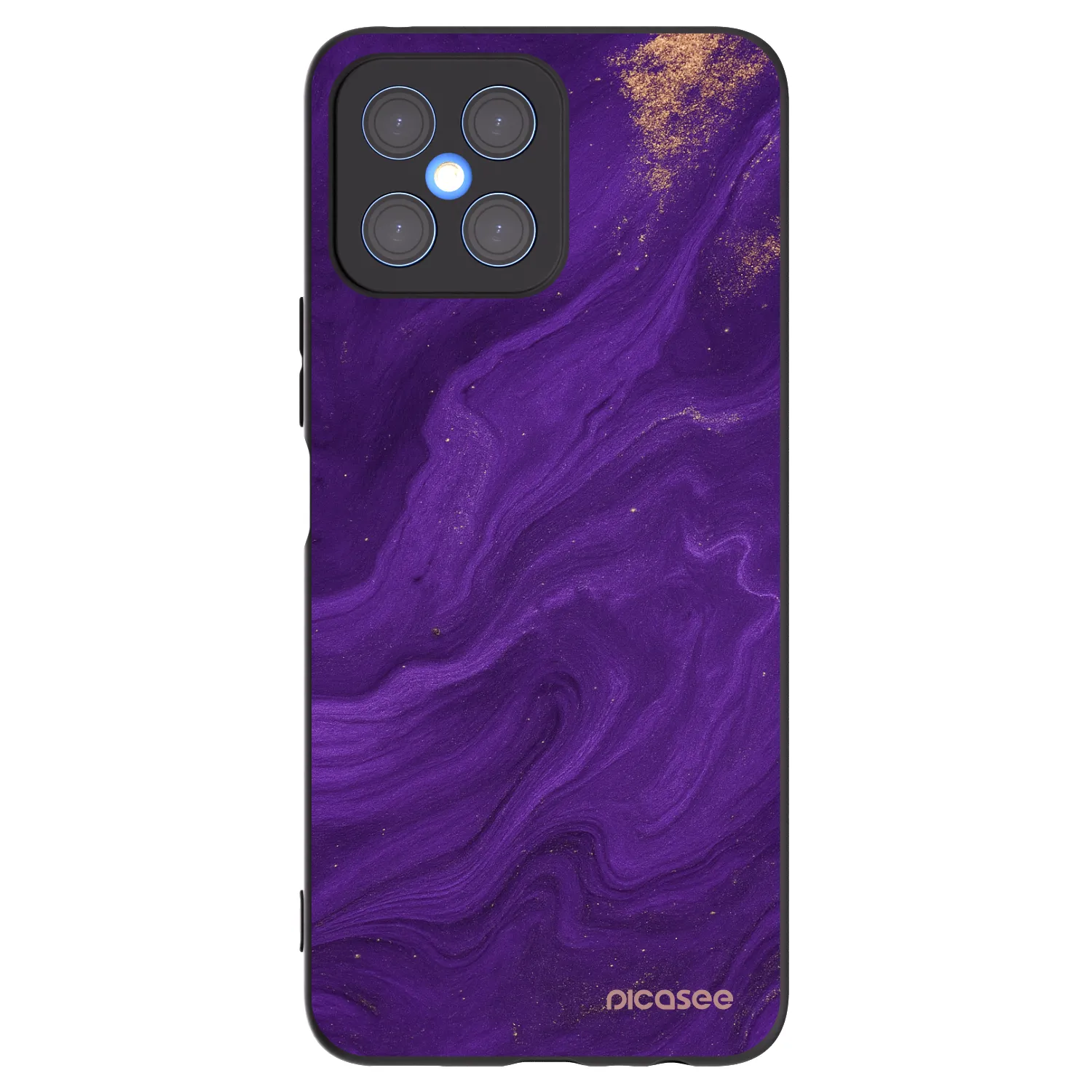 Picasee fekete szilikon tok az alábbi mobiltelefonokra Honor X8 4G - Purple