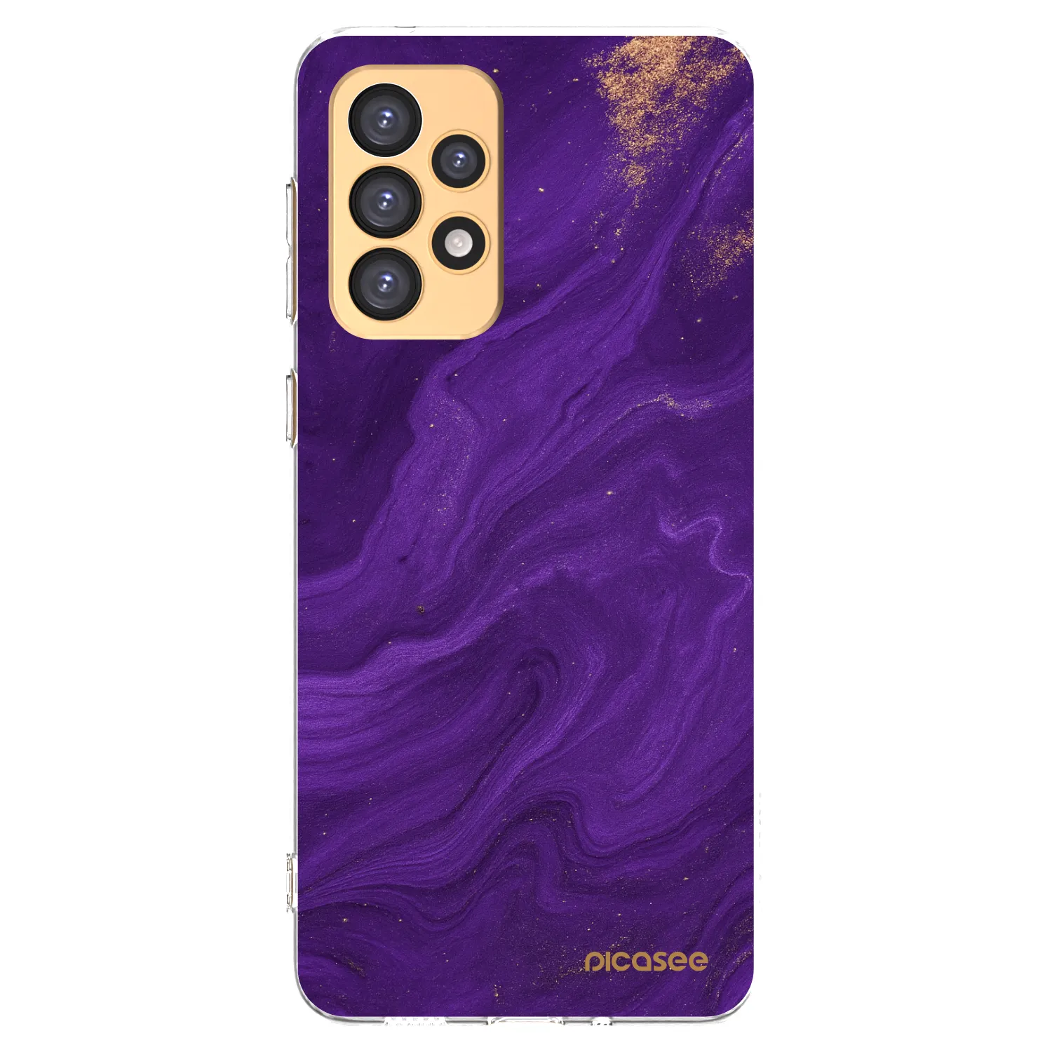 Picasee átlátszó szilikon tok az alábbi mobiltelefonokra Samsung Galaxy A33 5G A336 - Purple