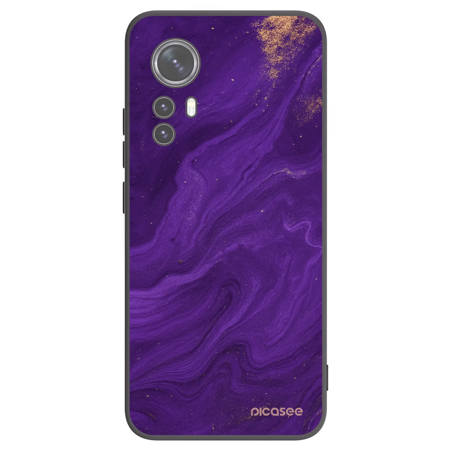Picasee fekete szilikon tok az alábbi mobiltelefonokra Xiaomi 12X - Purple