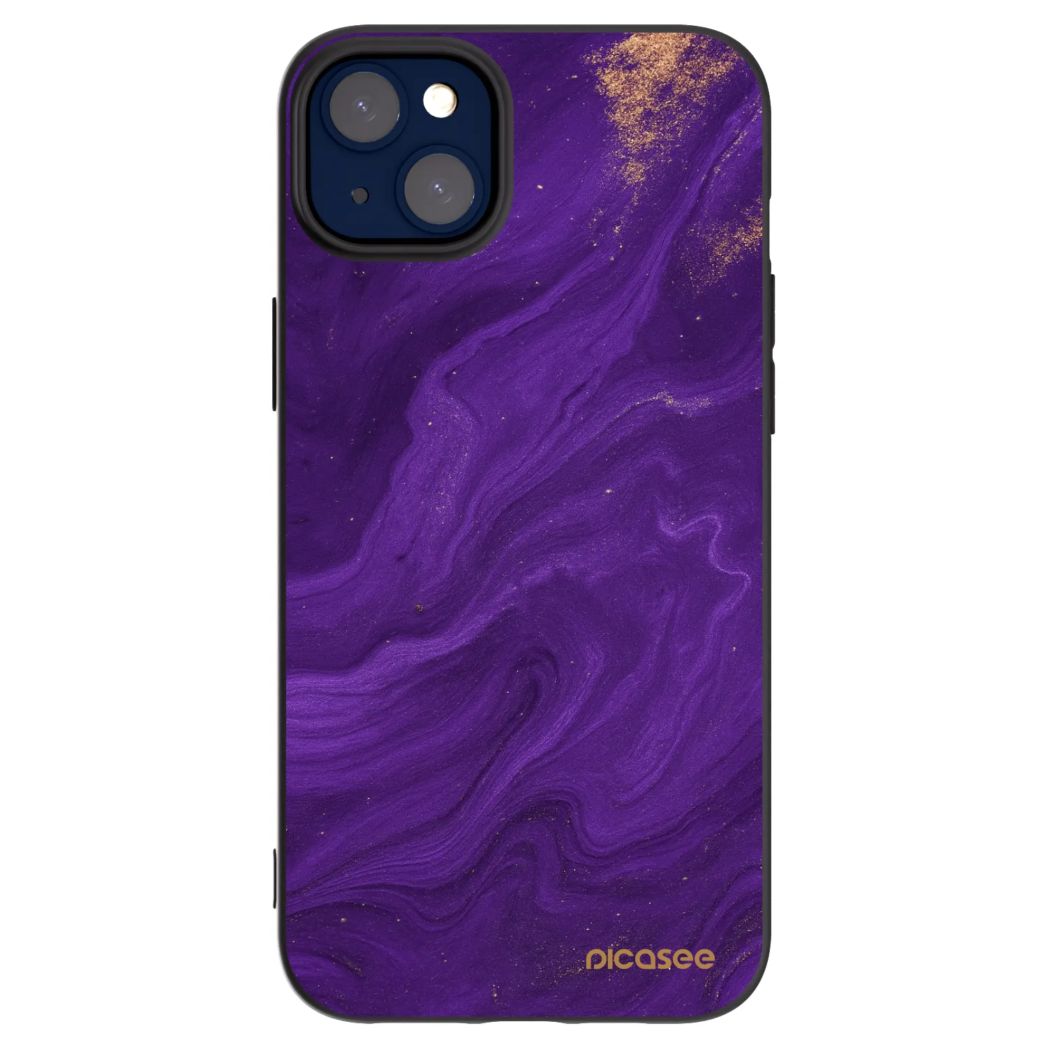 Picasee fekete szilikon tok az alábbi mobiltelefonokra Apple iPhone 14 Plus - Purple