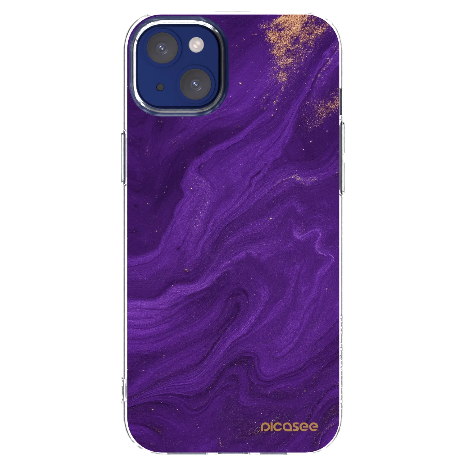 Picasee átlátszó szilikon tok az alábbi mobiltelefonokra Apple iPhone 14 Plus - Purple