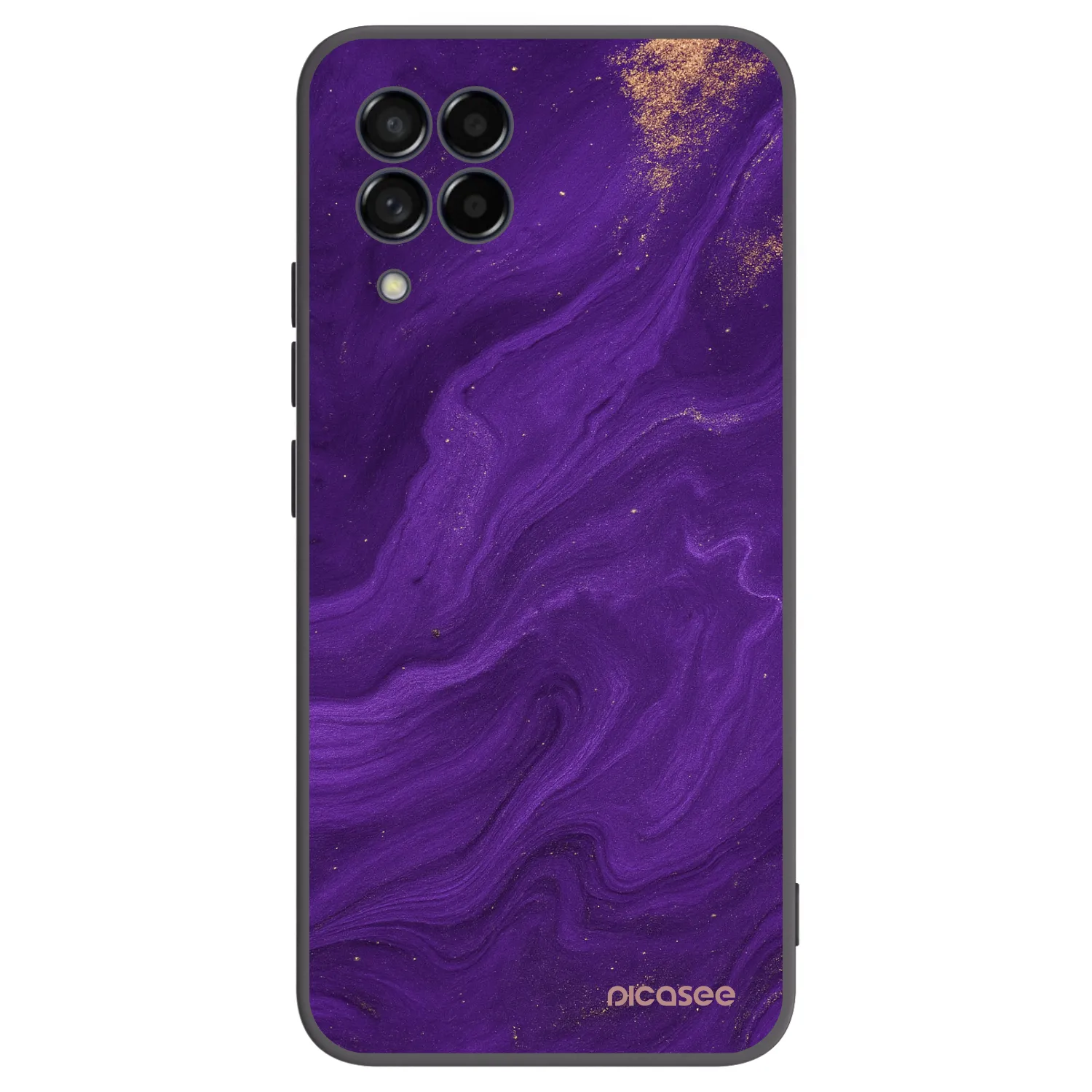 Picasee fekete szilikon tok az alábbi mobiltelefonokra Samsung Galaxy M53 5G - Purple