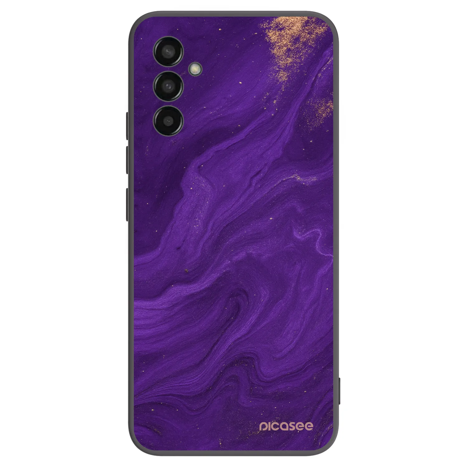 Picasee fekete szilikon tok az alábbi mobiltelefonokra Samsung Galaxy M13 M135F - Purple