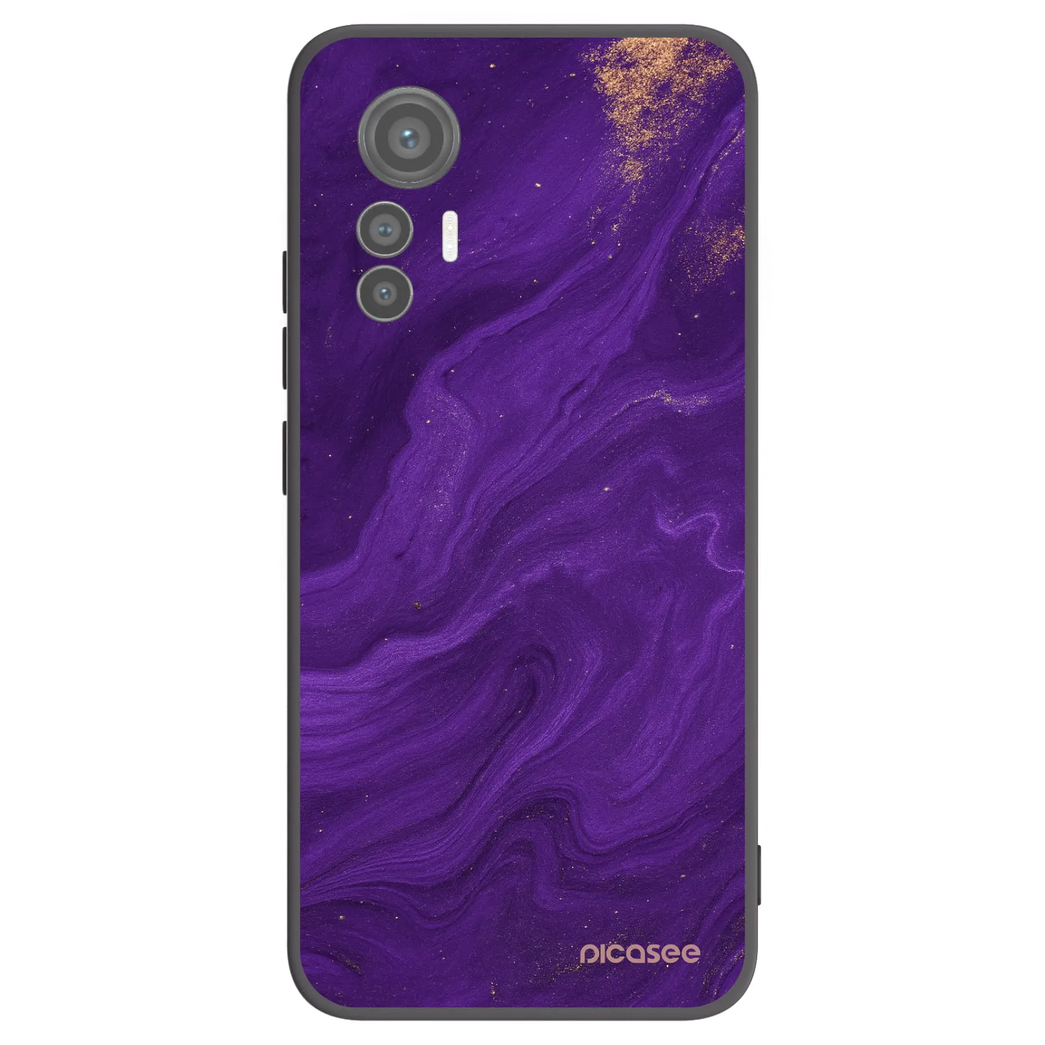 Picasee fekete szilikon tok az alábbi mobiltelefonokra Xiaomi 12 Lite - Purple