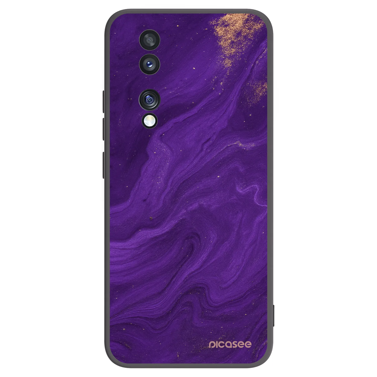 Picasee fekete szilikon tok az alábbi mobiltelefonokra Honor 70 - Purple