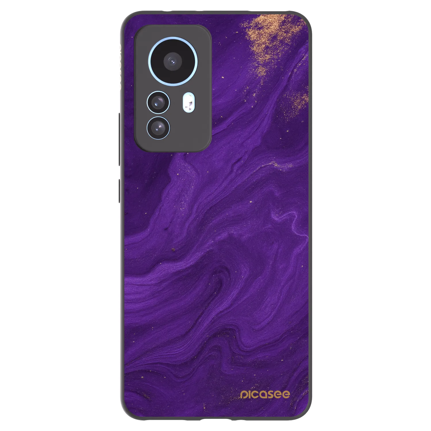 Picasee fekete szilikon tok az alábbi mobiltelefonokra Xiaomi 12T - Purple