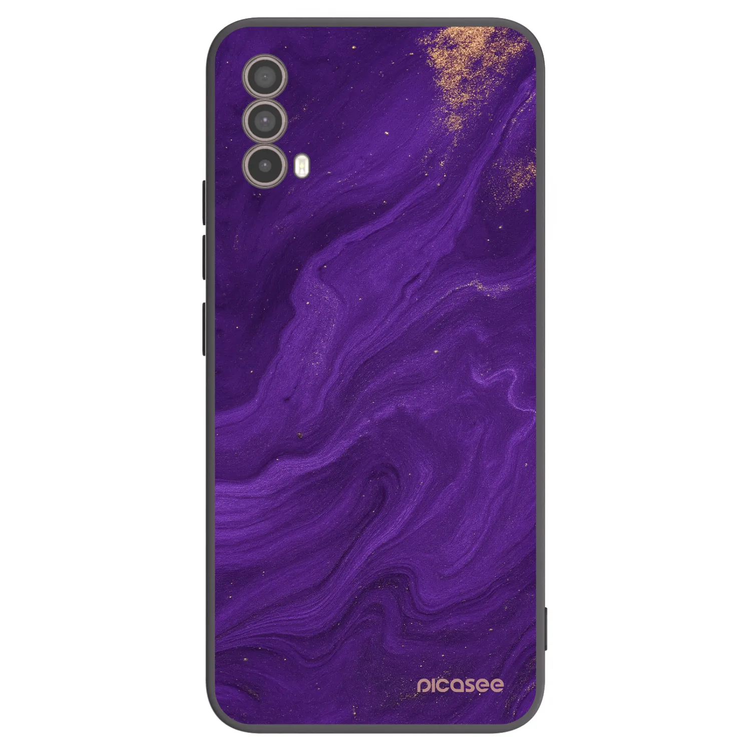 Picasee fekete szilikon tok az alábbi mobiltelefonokra Motorola Moto E40 - Purple