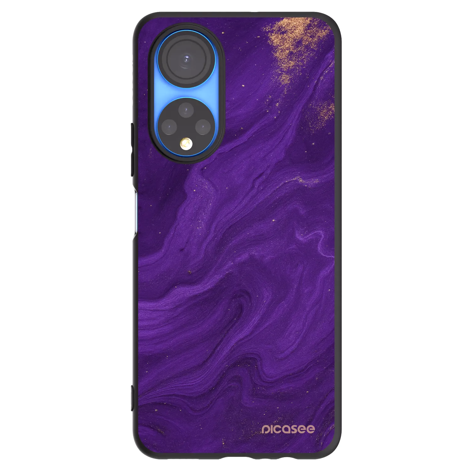 Picasee fekete szilikon tok az alábbi mobiltelefonokra Honor X7 - Purple