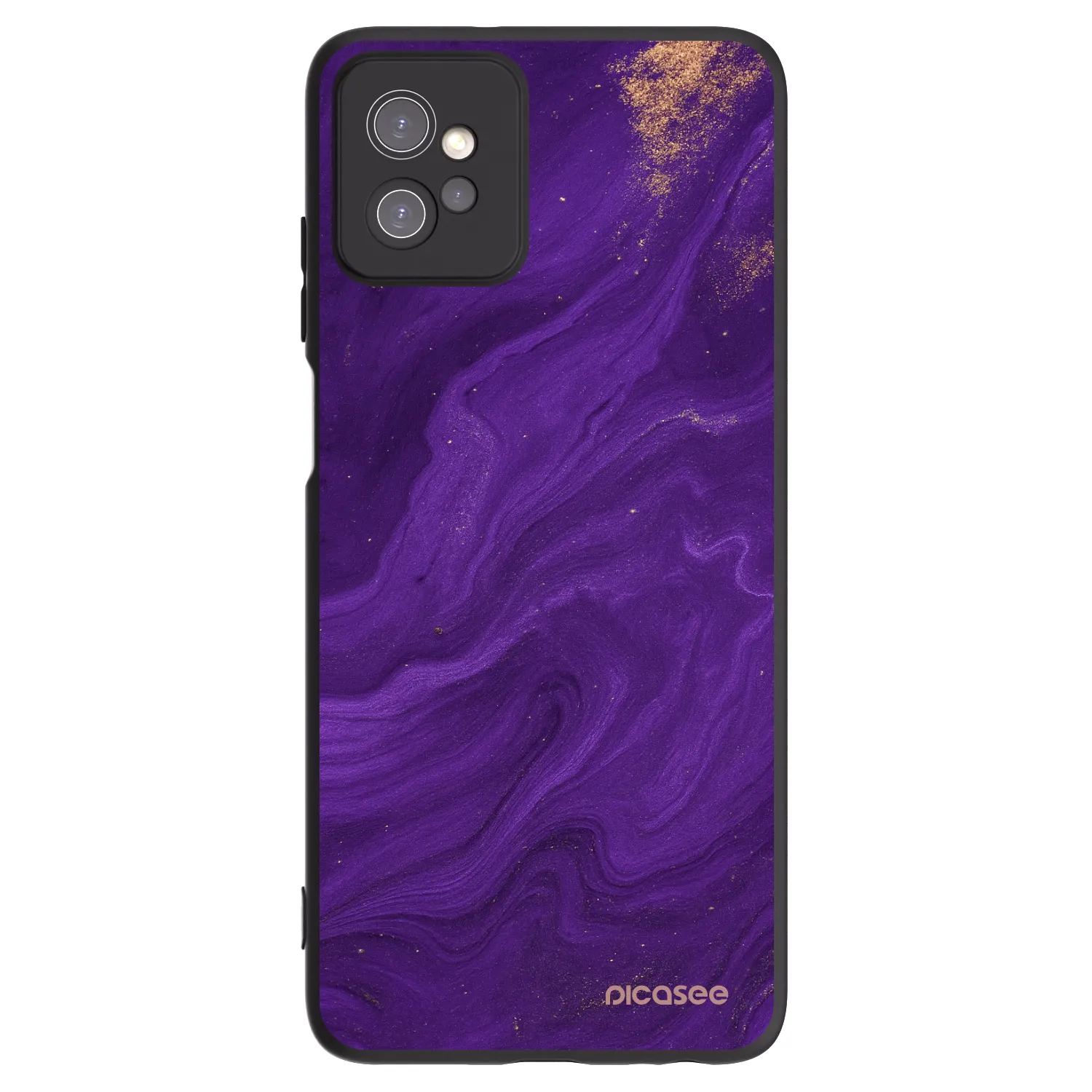 Picasee fekete szilikon tok az alábbi mobiltelefonokra Motorola Moto G32 - Purple