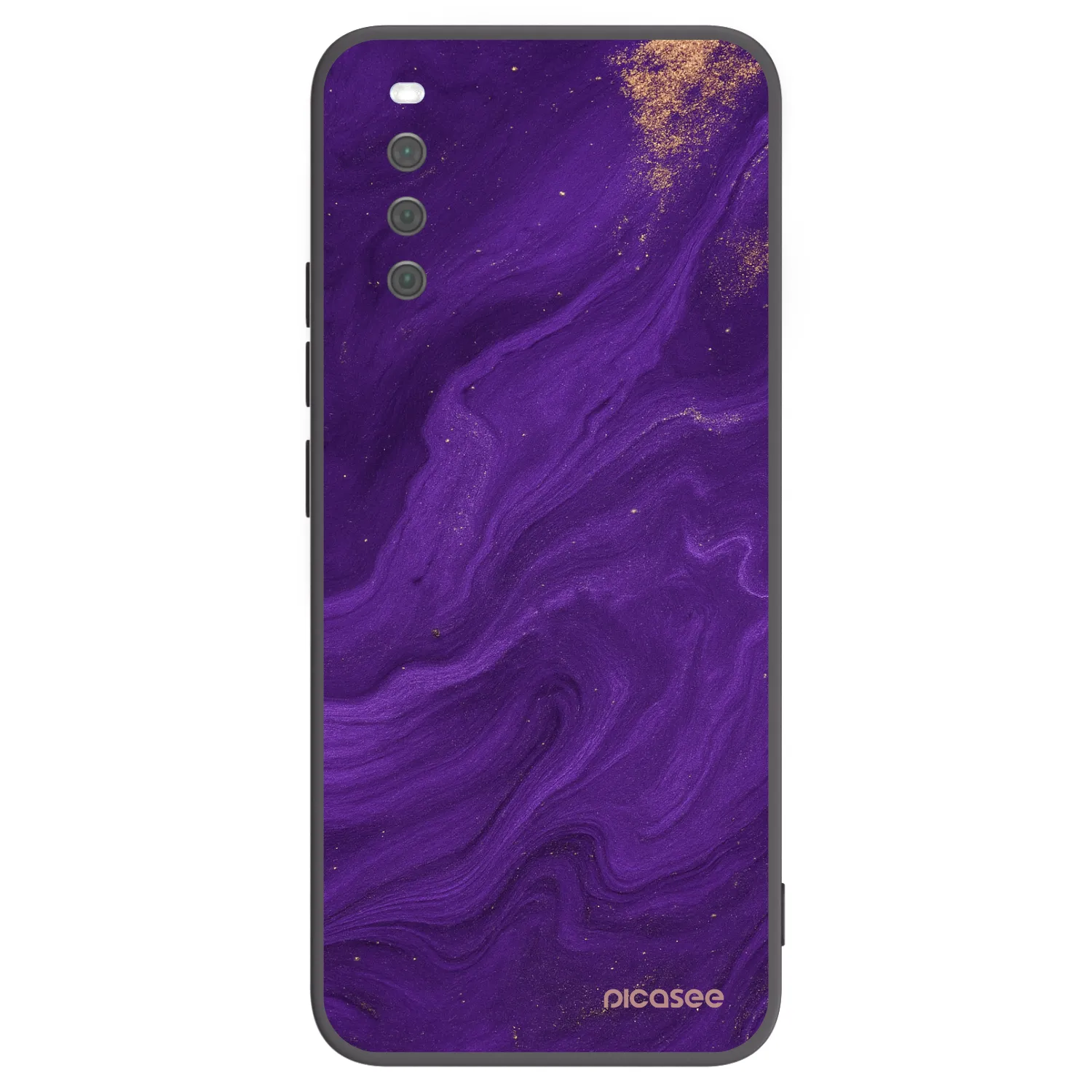 Picasee fekete szilikon tok az alábbi mobiltelefonokra Sony Xperia 10 III - Purple