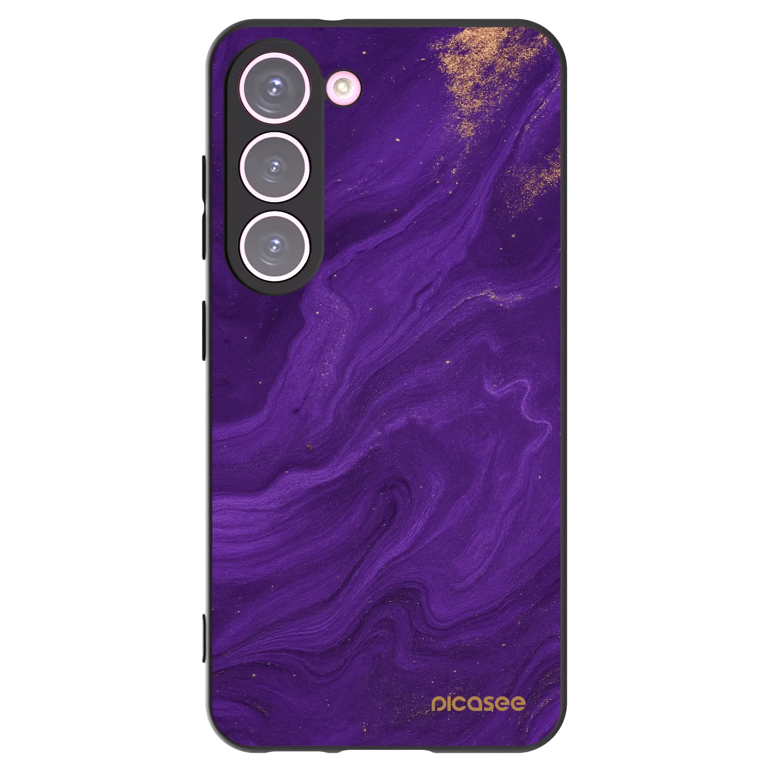 Picasee fekete szilikon tok az alábbi mobiltelefonokra Samsung Galaxy S23 5G - Purple