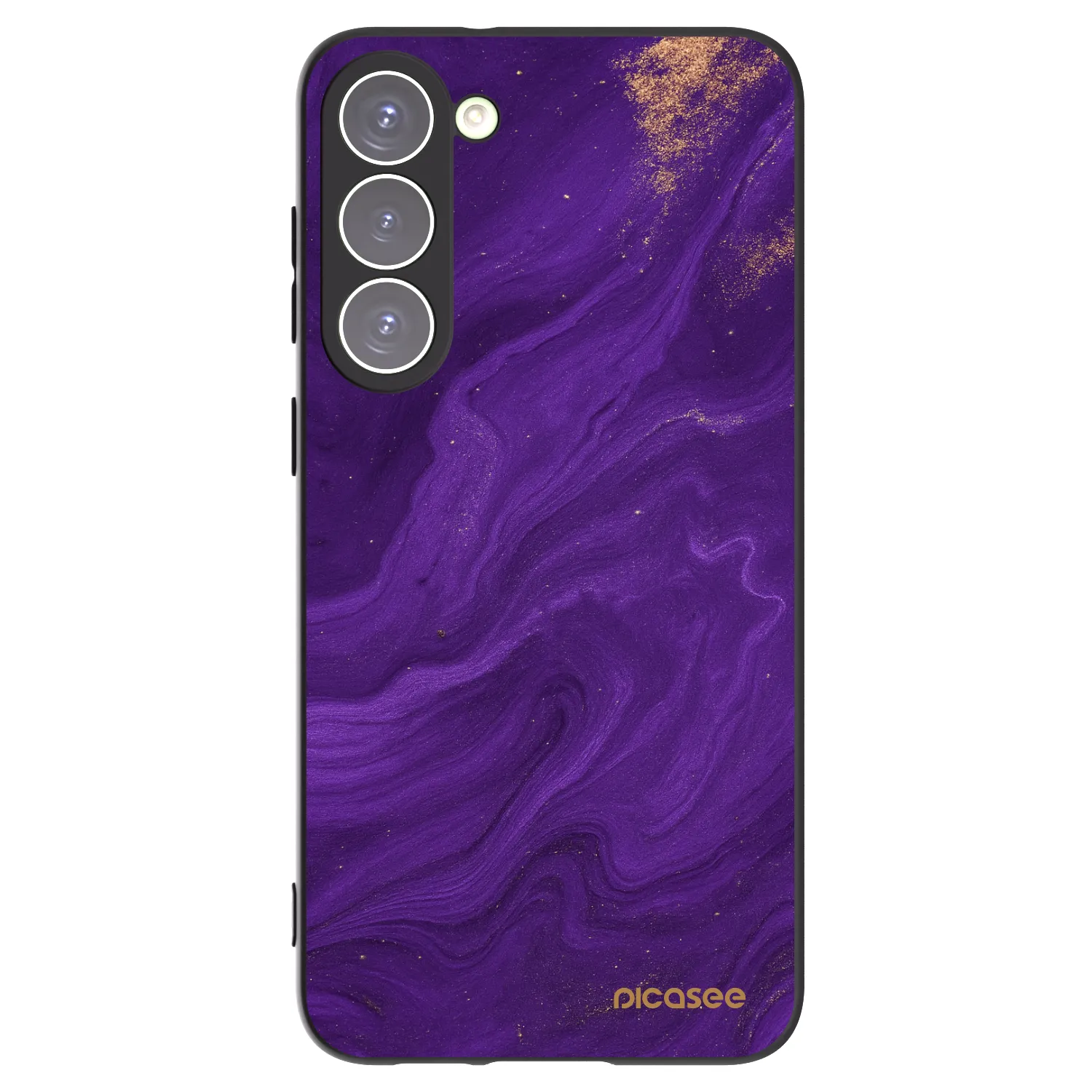 Picasee fekete szilikon tok az alábbi mobiltelefonokra Samsung Galaxy S23+ 5G - Purple