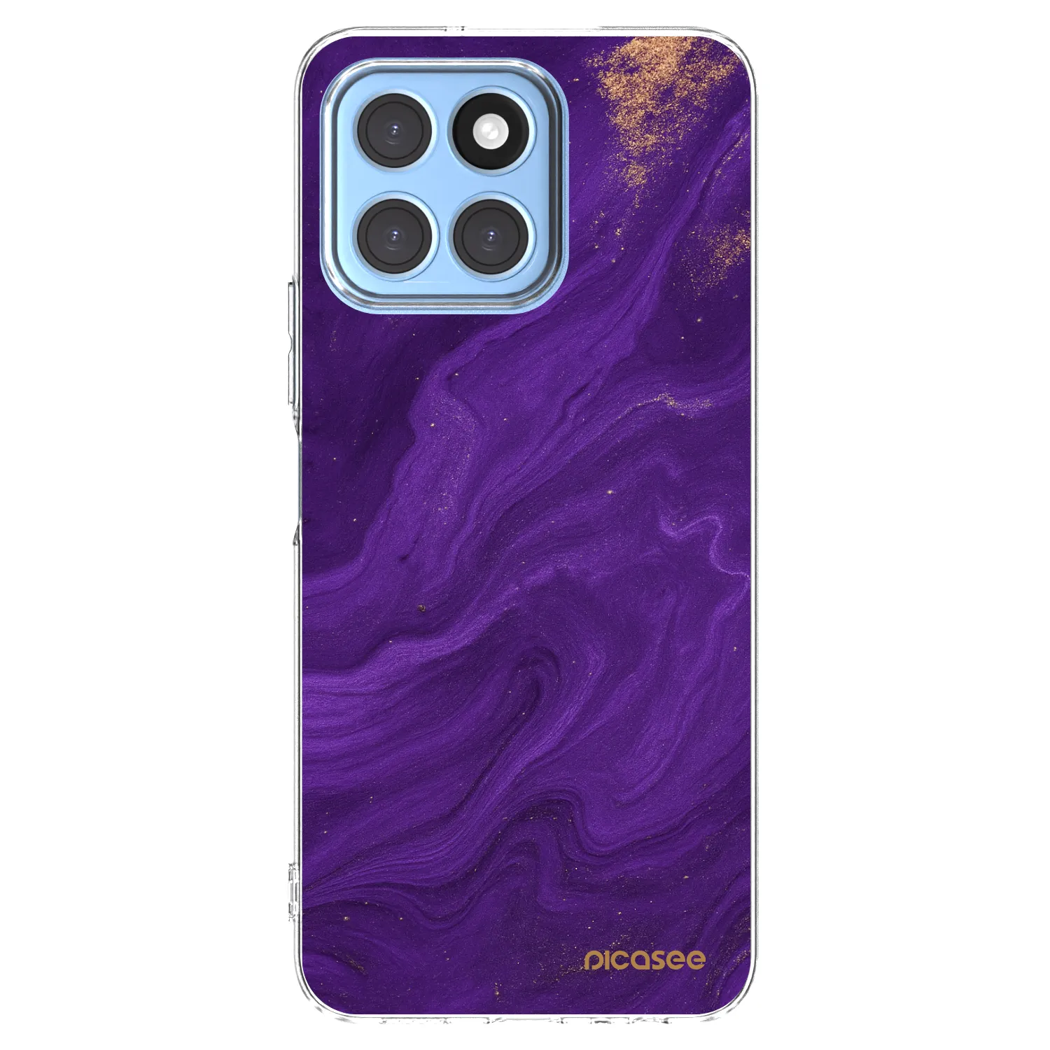 Picasee átlátszó szilikon tok az alábbi mobiltelefonokra Honor X8 5G - Purple