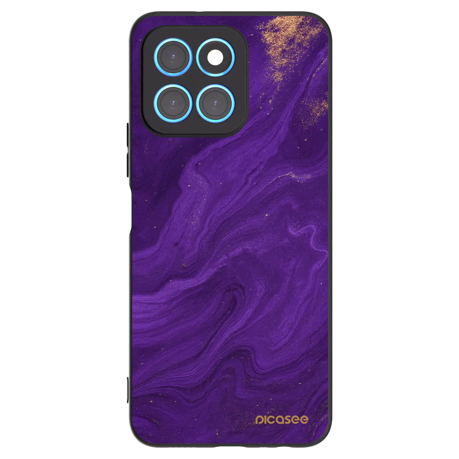 Picasee fekete szilikon tok az alábbi mobiltelefonokra Honor X6 - Purple