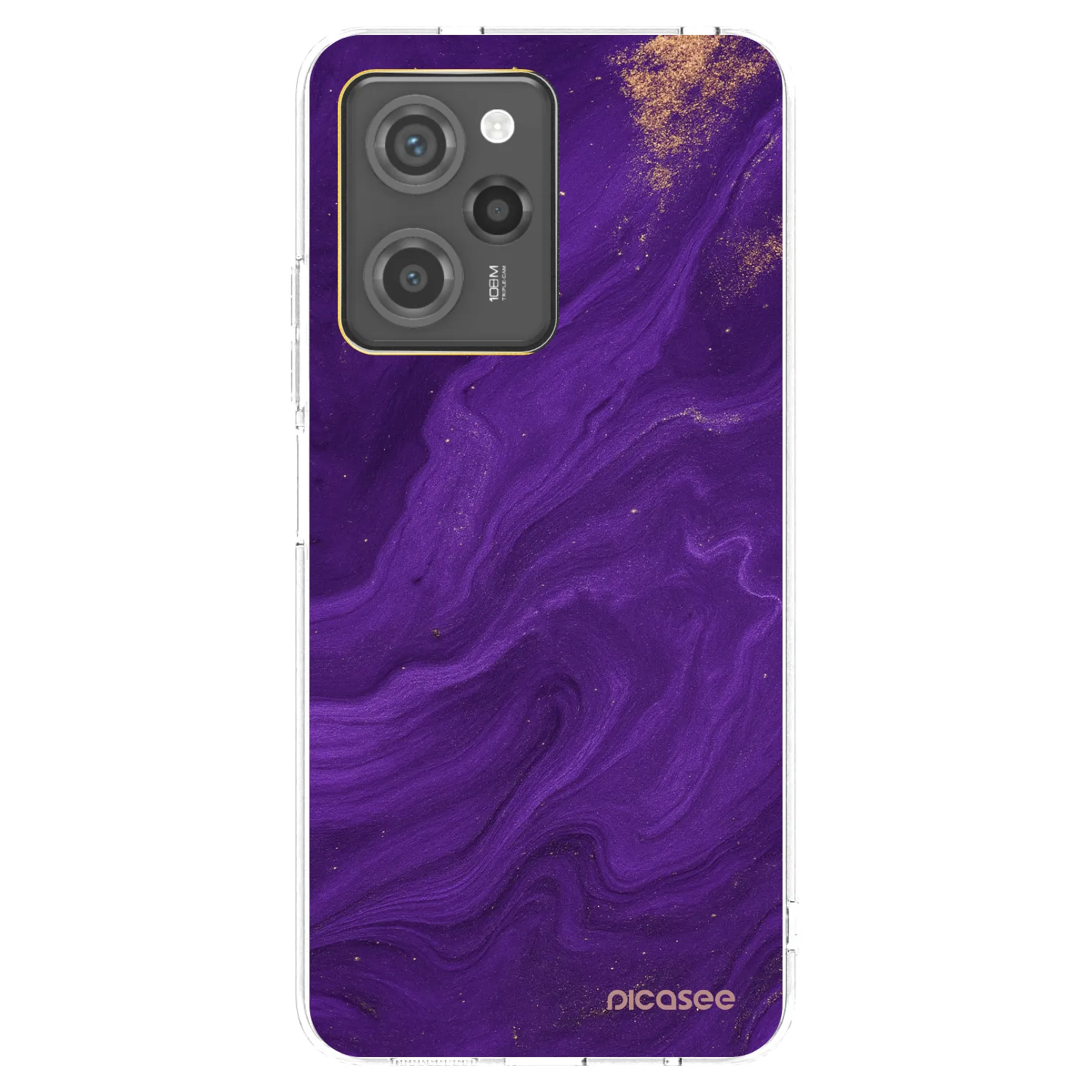 Picasee átlátszó szilikon tok az alábbi mobiltelefonokra Xiaomi Poco X5 Pro - Purple