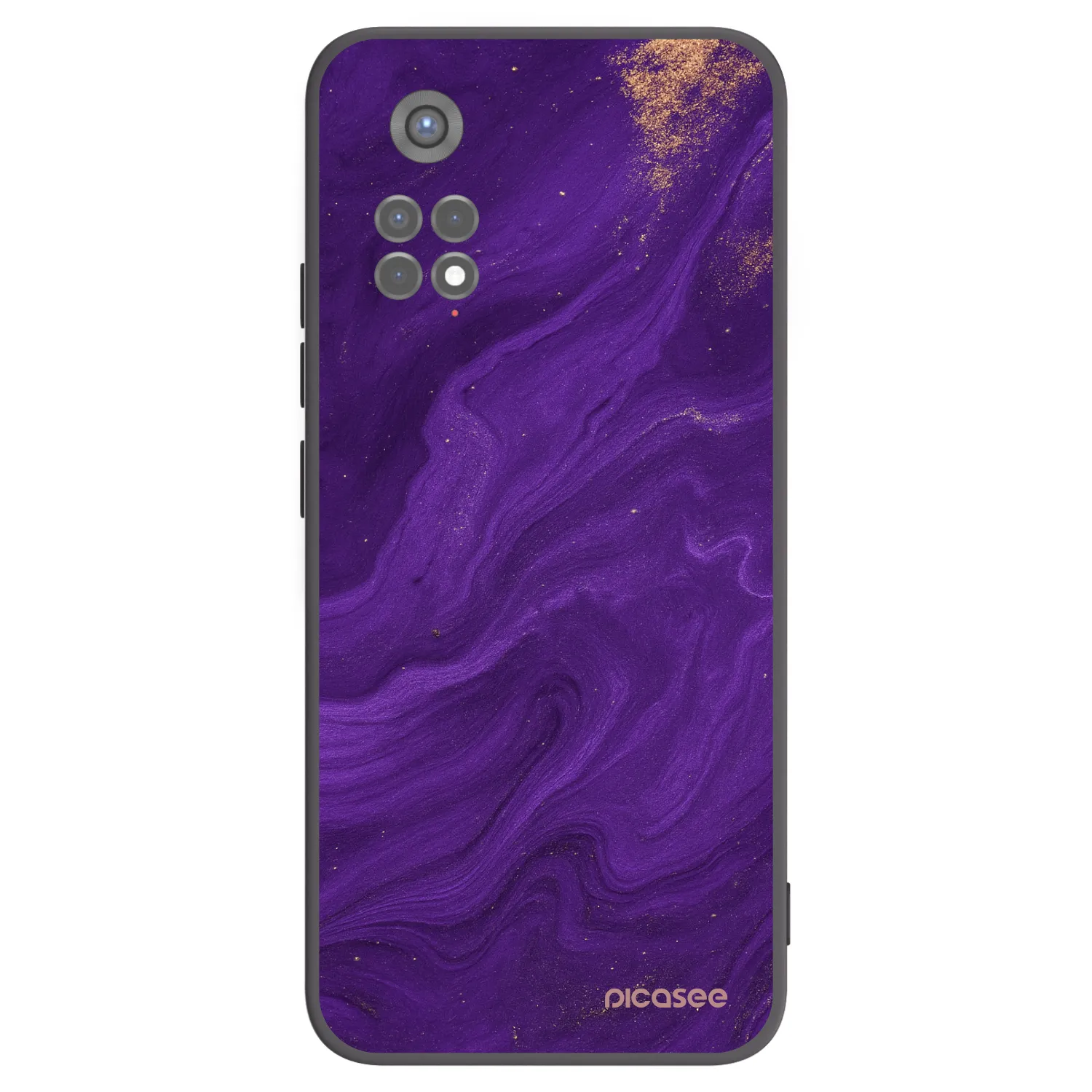 Picasee fekete szilikon tok az alábbi mobiltelefonokra Xiaomi Redmi Note 11S 5G - Purple