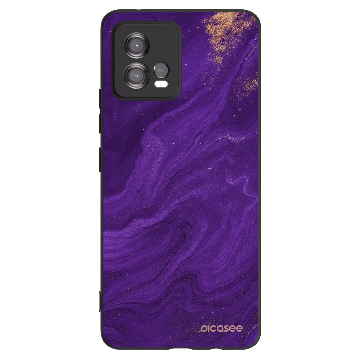 Picasee fekete szilikon tok az alábbi mobiltelefonokra Motorola Moto G72 - Purple