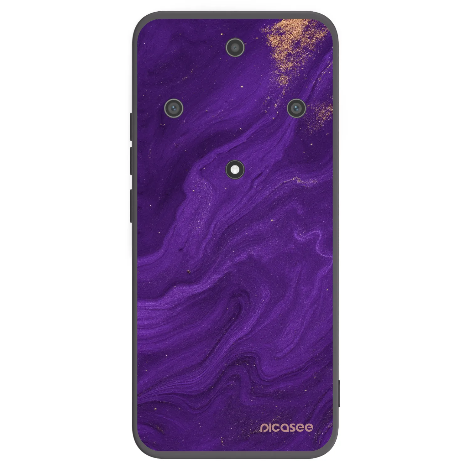 Picasee fekete szilikon tok az alábbi mobiltelefonokra Honor Magic5 Lite 5G - Purple