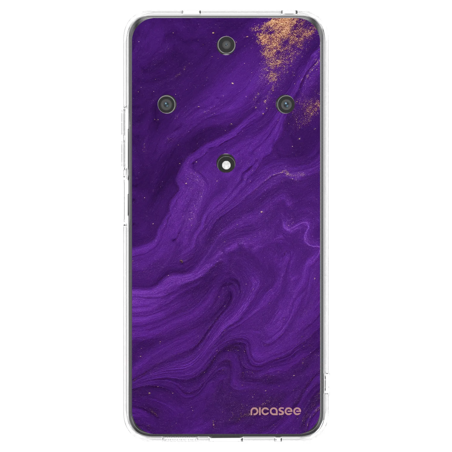 Picasee átlátszó szilikon tok az alábbi mobiltelefonokra Honor Magic5 Lite 5G - Purple