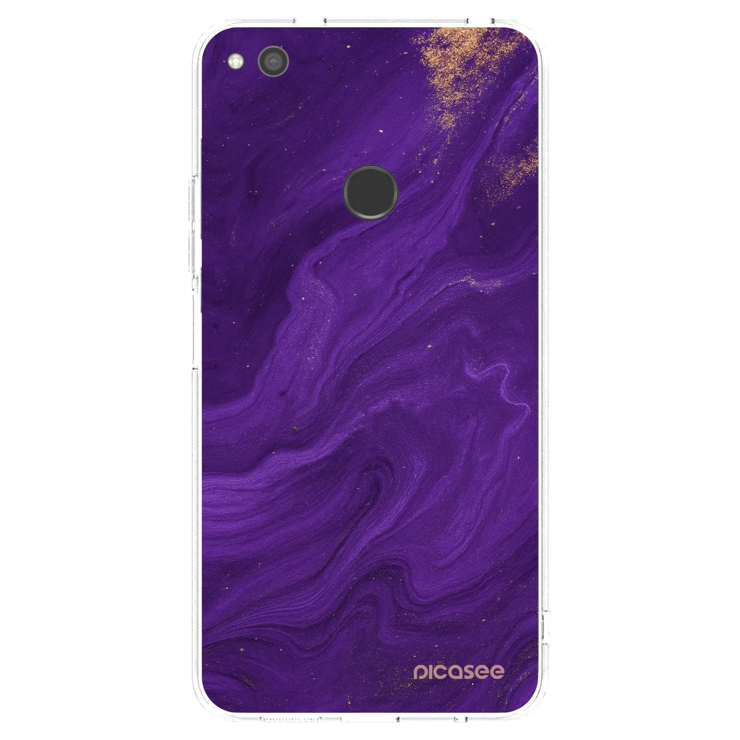 Picasee átlátszó szilikon tok az alábbi mobiltelefonokra Huawei P9 Lite 2017 - Purple
