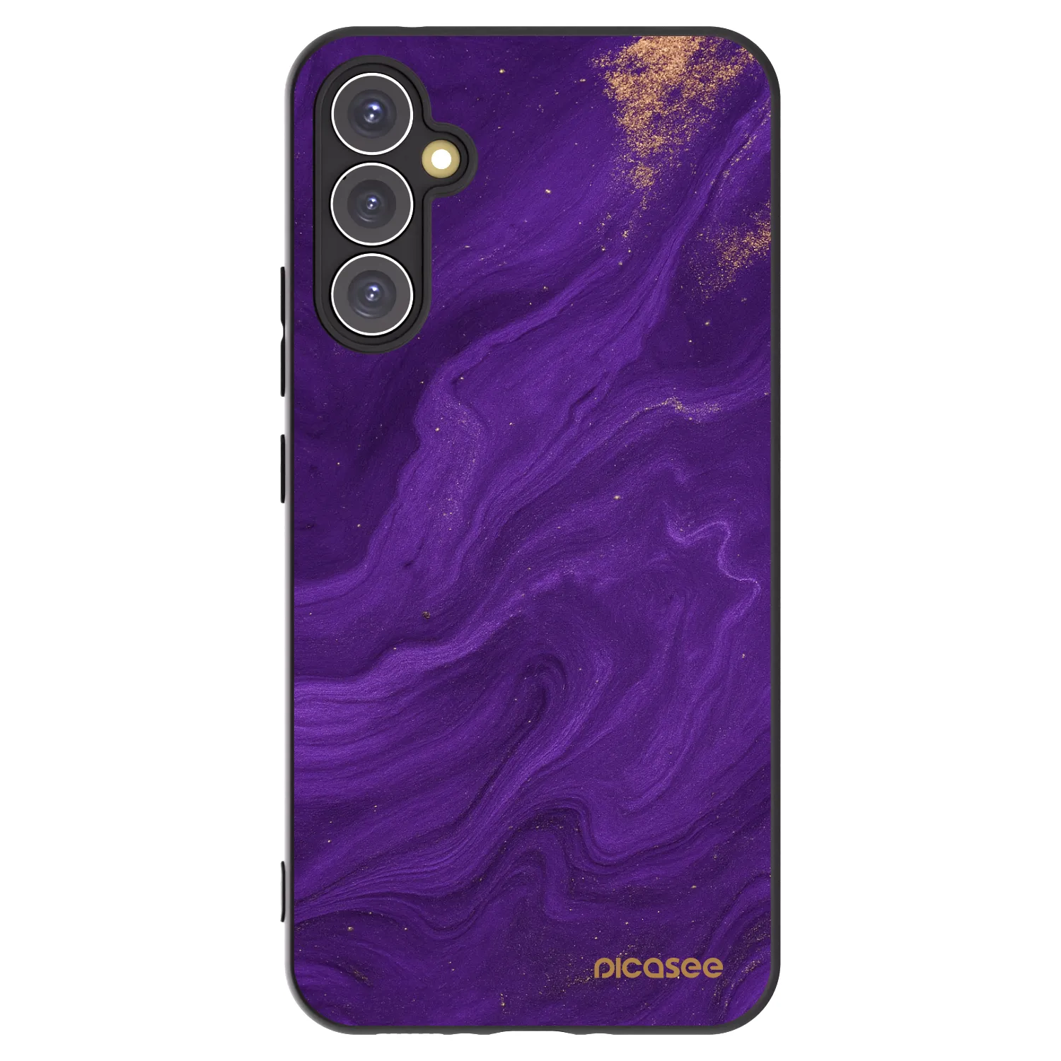 Picasee fekete szilikon tok az alábbi mobiltelefonokra Samsung Galaxy A34 5G A346B - Purple