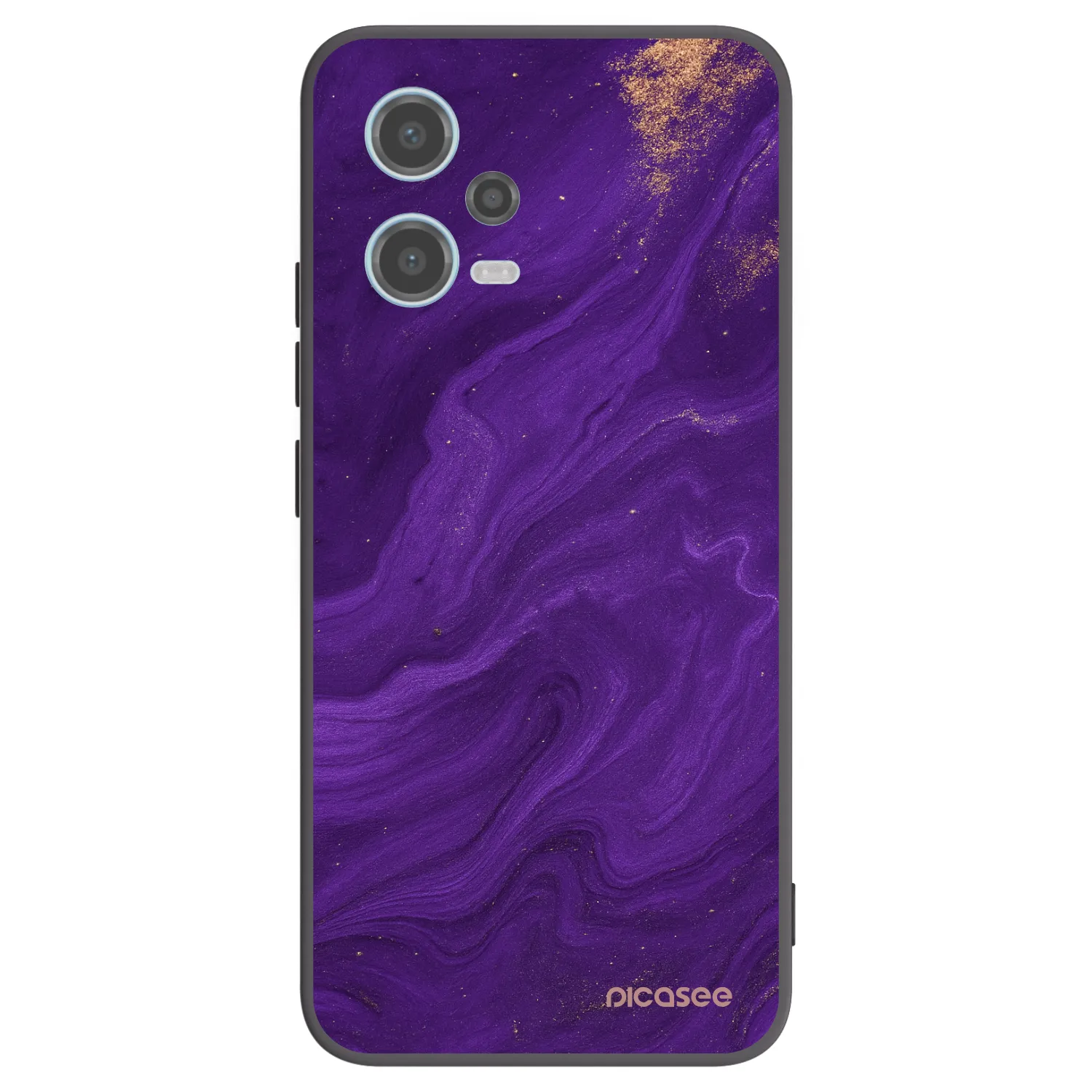 Picasee fekete szilikon tok az alábbi mobiltelefonokra Xiaomi Redmi Note 12 5G - Purple