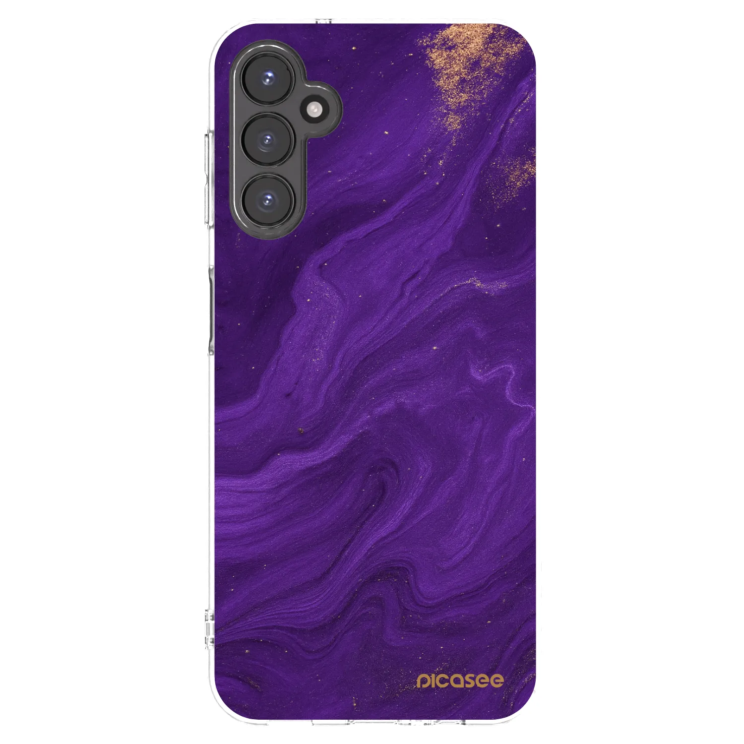 Picasee átlátszó szilikon tok az alábbi mobiltelefonokra Samsung Galaxy A14 5G A146P - Purple