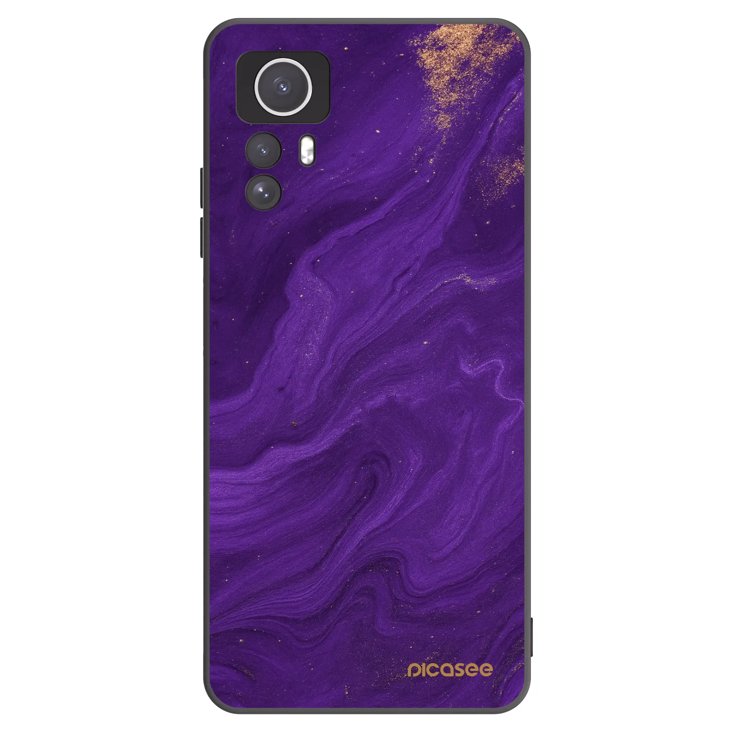 Picasee fekete szilikon tok az alábbi mobiltelefonokra Xiaomi Redmi Note 12S - Purple