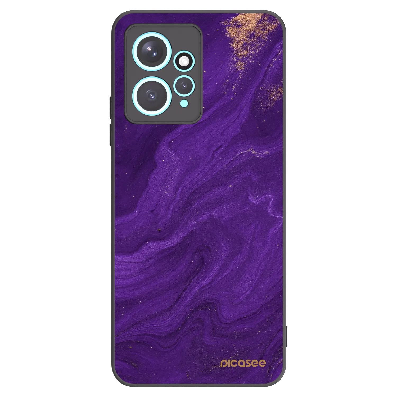 Picasee fekete szilikon tok az alábbi mobiltelefonokra Xiaomi Redmi Note 12 4G - Purple