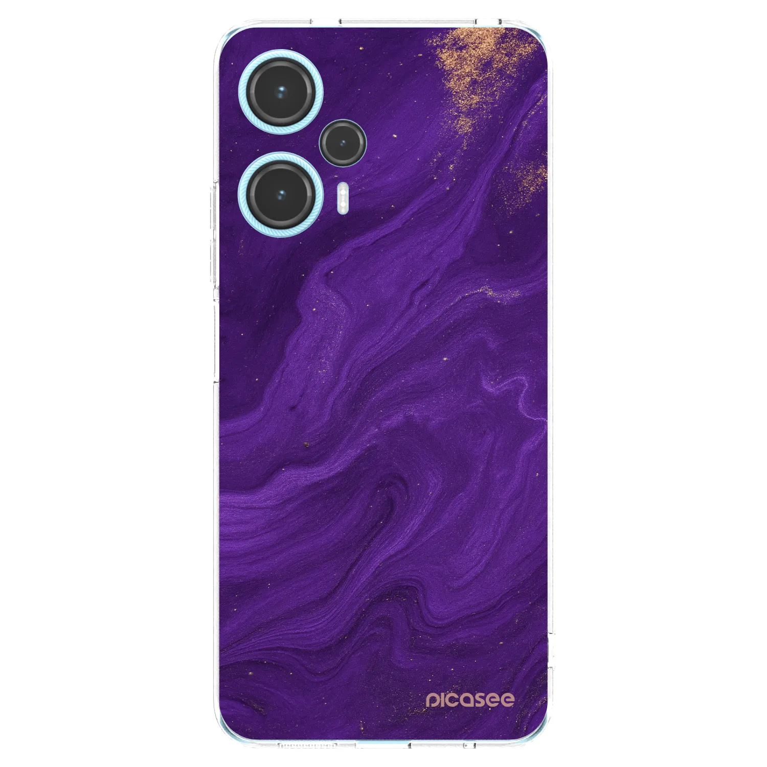 Picasee átlátszó szilikon tok az alábbi mobiltelefonokra Xiaomi Poco F5 - Purple