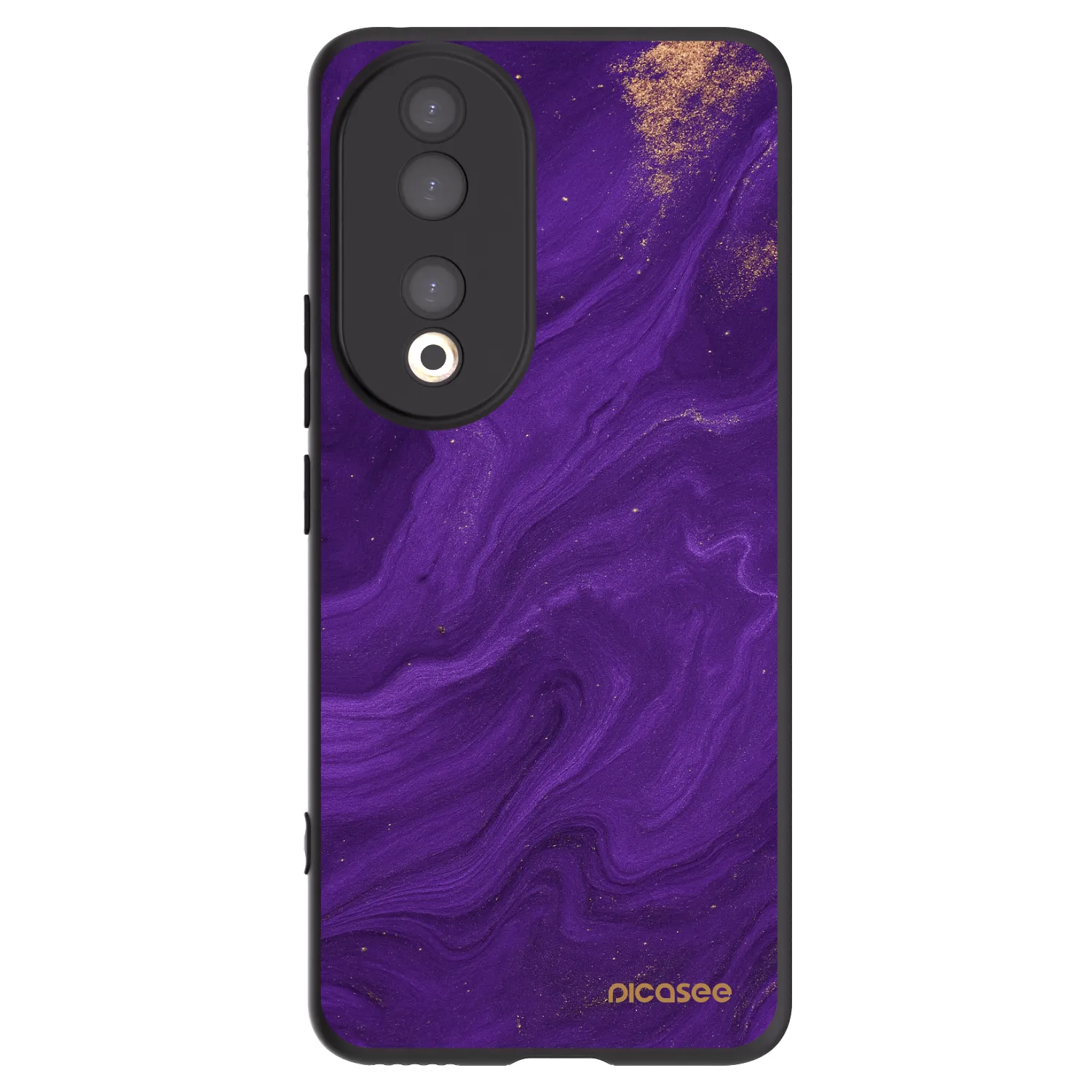 Picasee fekete szilikon tok az alábbi mobiltelefonokra Honor 90 5G - Purple