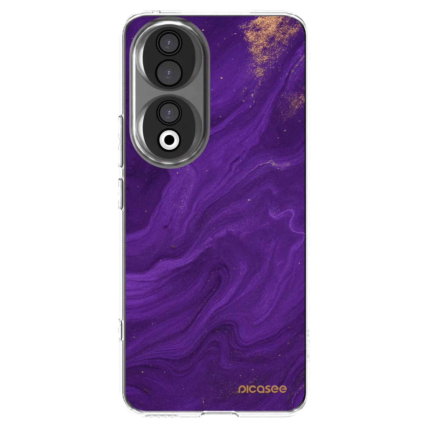 Picasee átlátszó szilikon tok az alábbi mobiltelefonokra Honor 90 5G - Purple