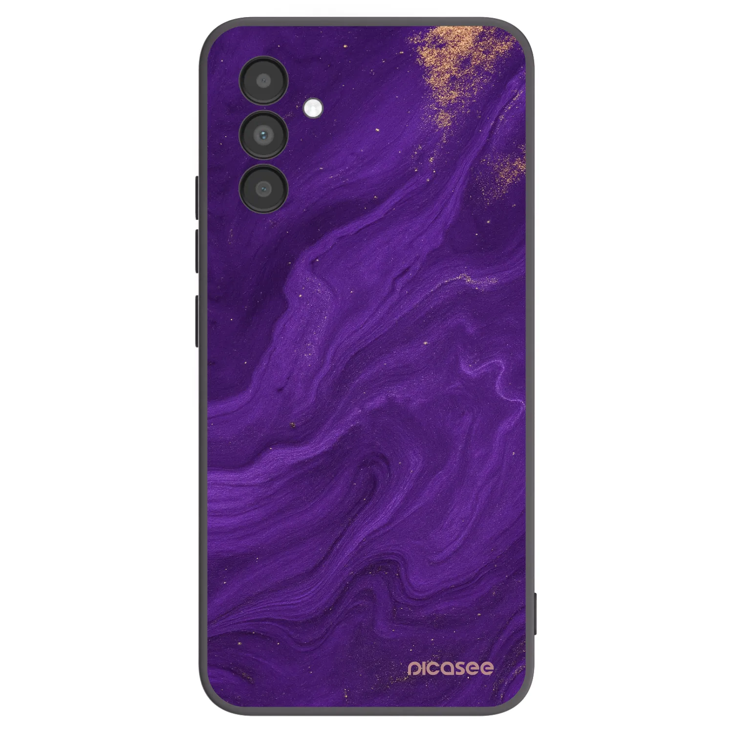 Picasee fekete szilikon tok az alábbi mobiltelefonokra Samsung Galaxy A04s A047F - Purple