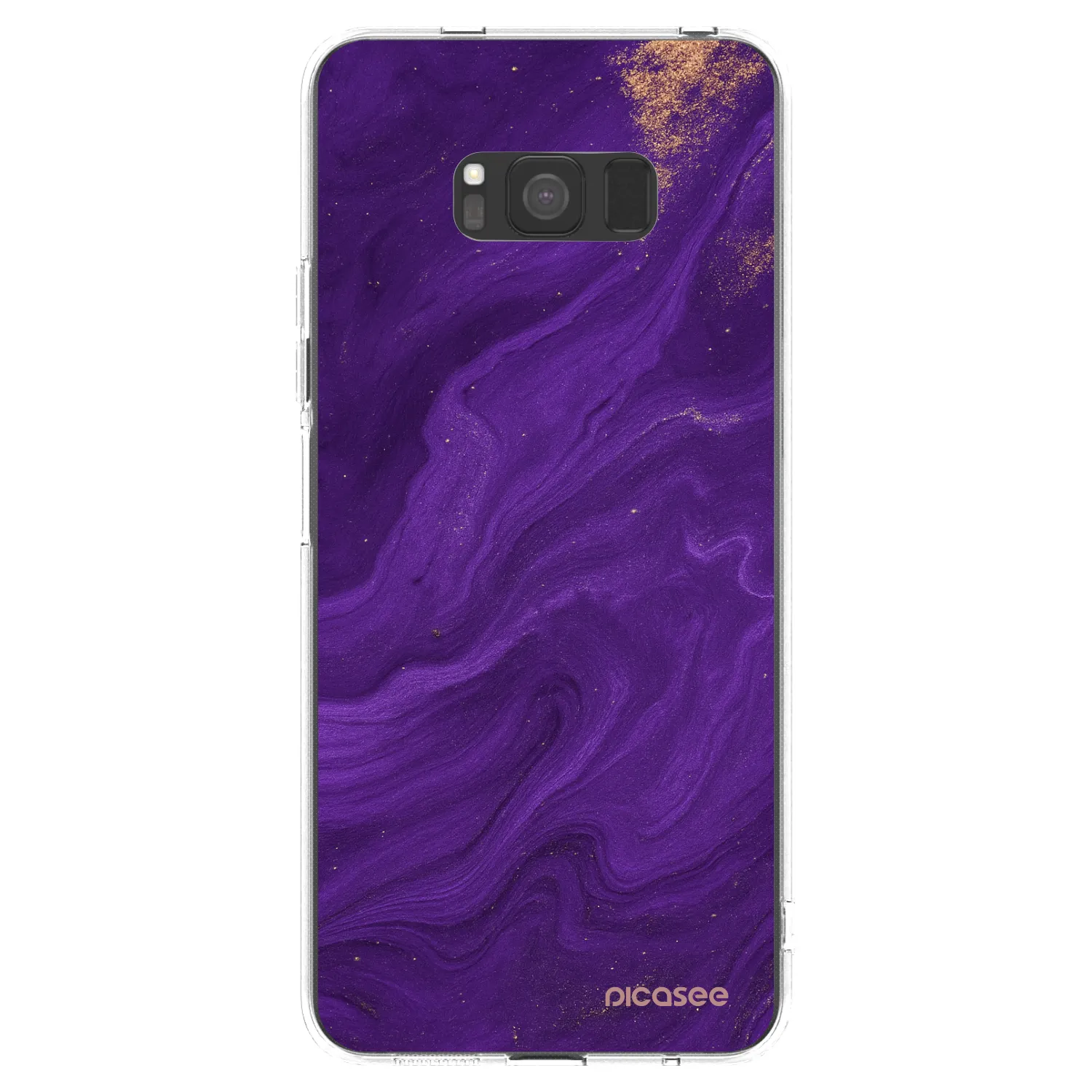 Picasee átlátszó szilikon tok az alábbi mobiltelefonokra Samsung Galaxy S8 G950F - Purple