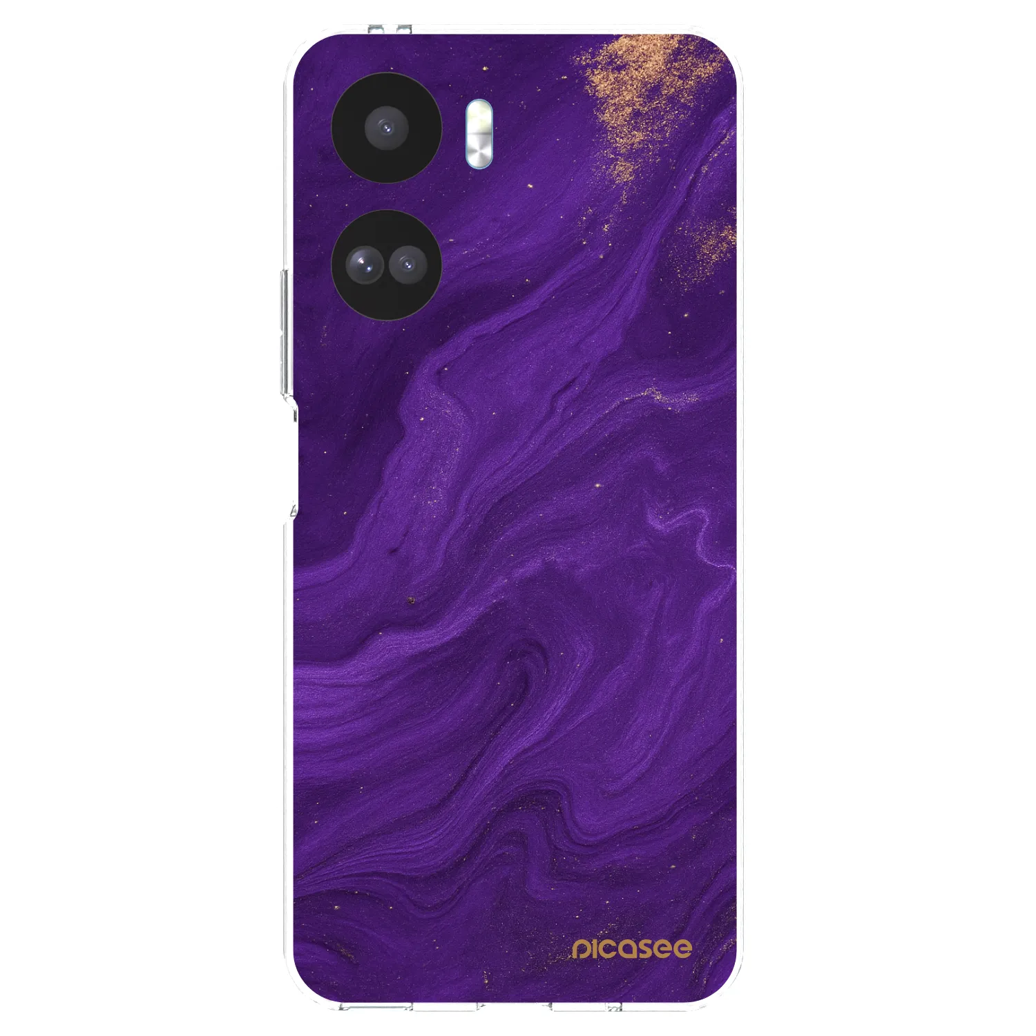 Picasee átlátszó szilikon tok az alábbi mobiltelefonokra Honor 90 Lite 5G - Purple