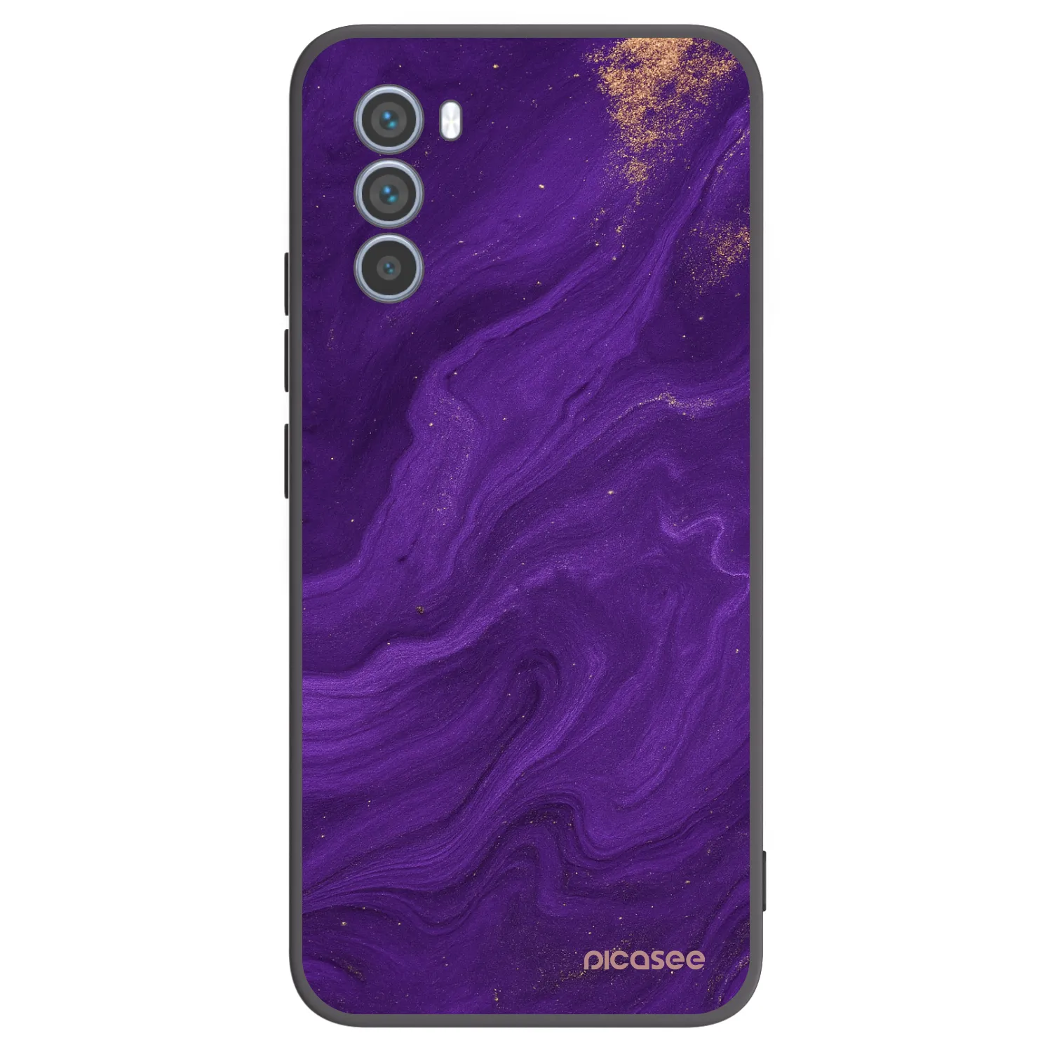 Picasee fekete szilikon tok az alábbi mobiltelefonokra Motorola Moto G62 - Purple