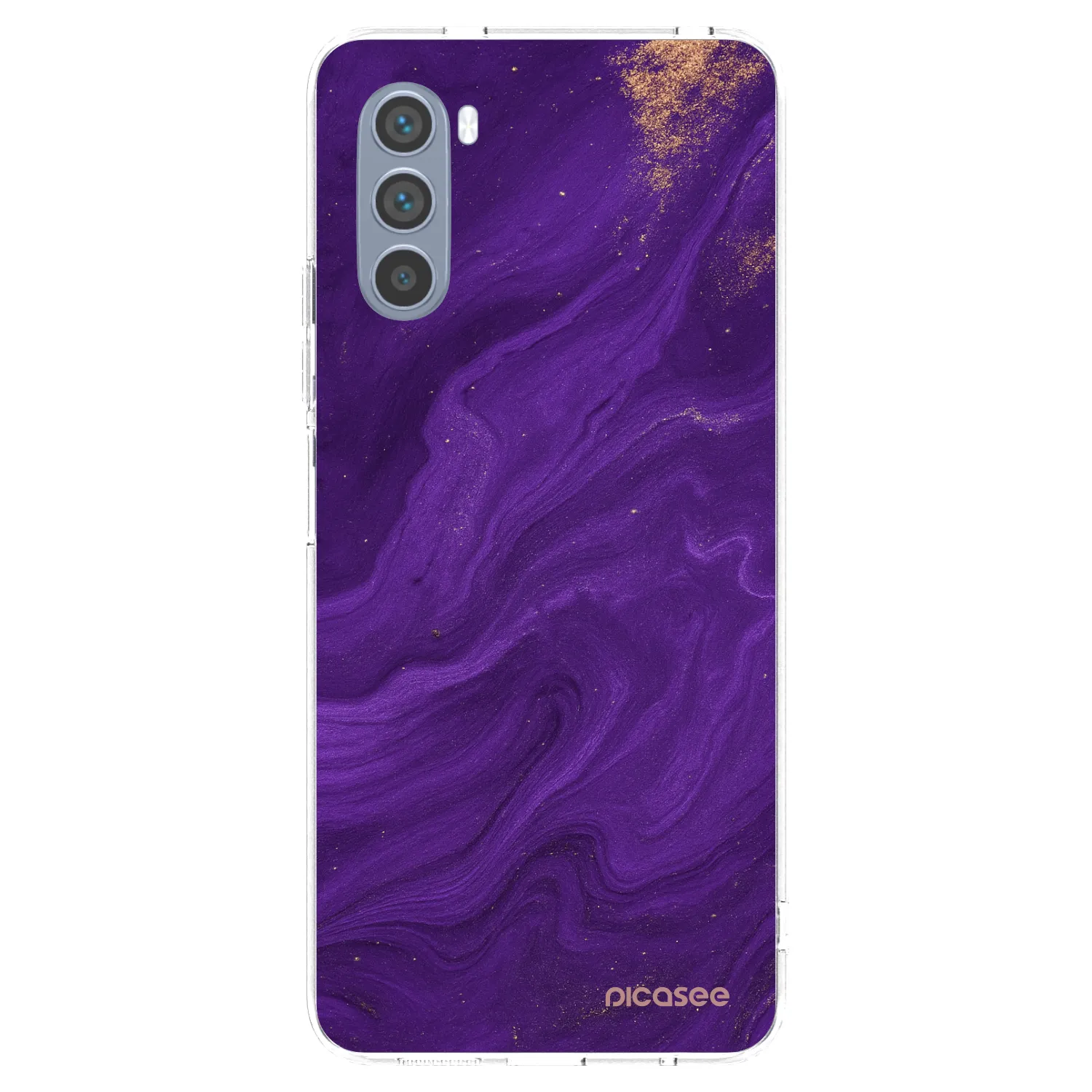 Picasee átlátszó szilikon tok az alábbi mobiltelefonokra Motorola Moto G62 - Purple