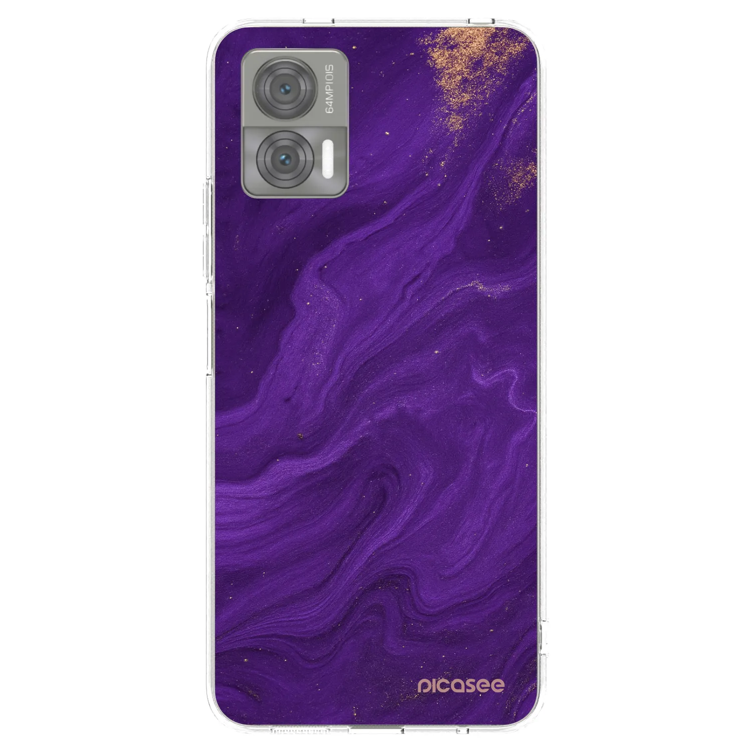 Picasee átlátszó szilikon tok az alábbi mobiltelefonokra Motorola Edge 30 Neo - Purple