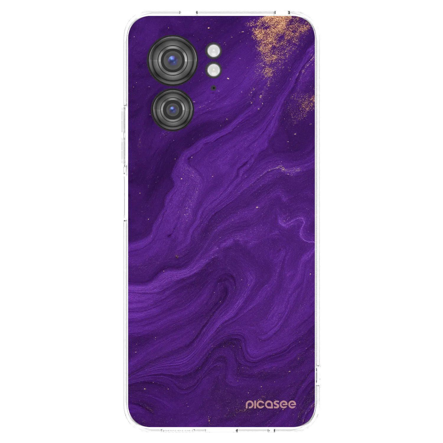 Picasee átlátszó szilikon tok az alábbi mobiltelefonokra Motorola Edge 40 - Purple