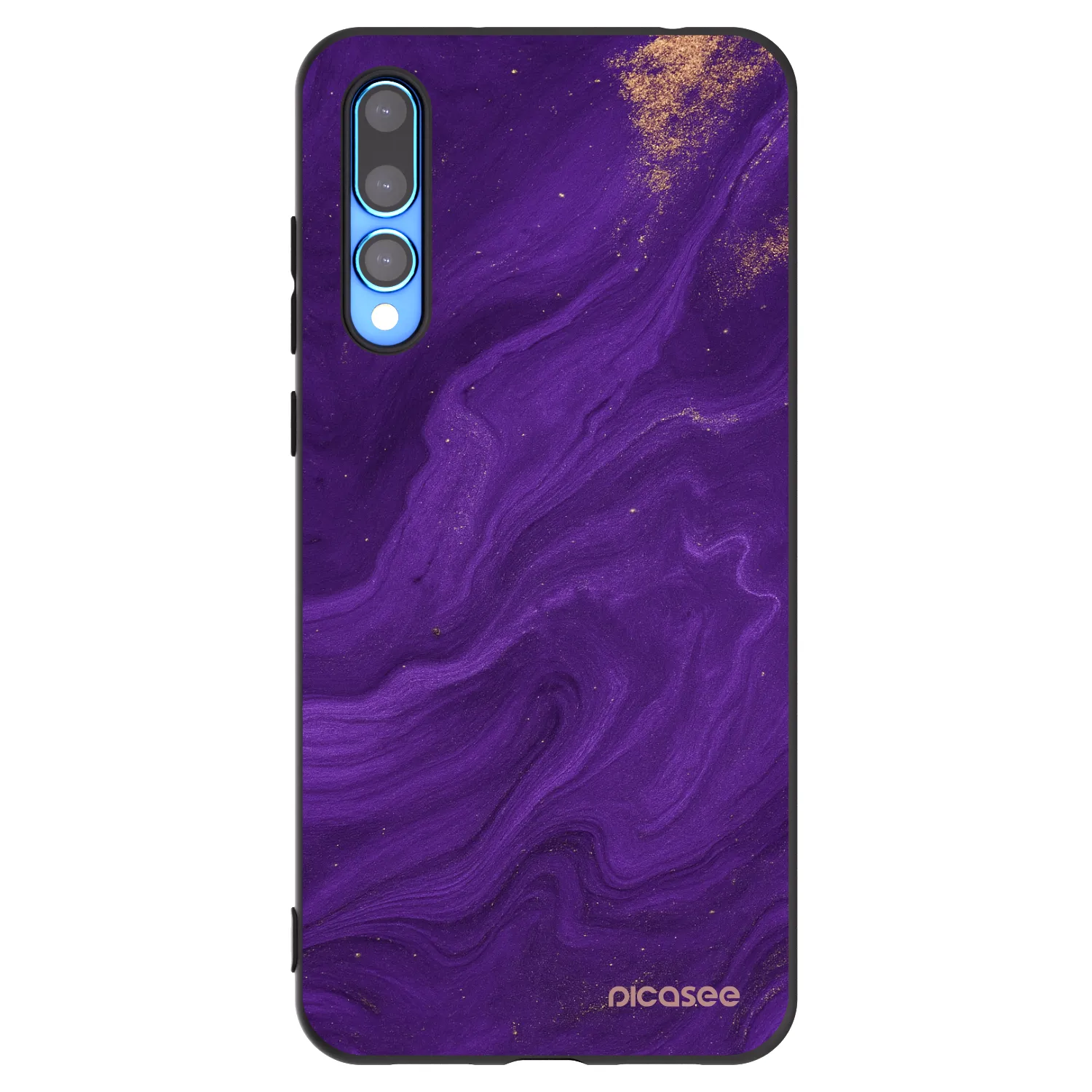 Picasee fekete szilikon tok az alábbi mobiltelefonokra Huawei P20 Pro - Purple
