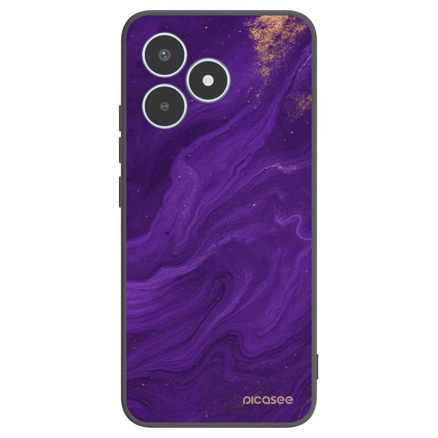 Picasee fekete szilikon tok az alábbi mobiltelefonokra Realme C53 - Purple