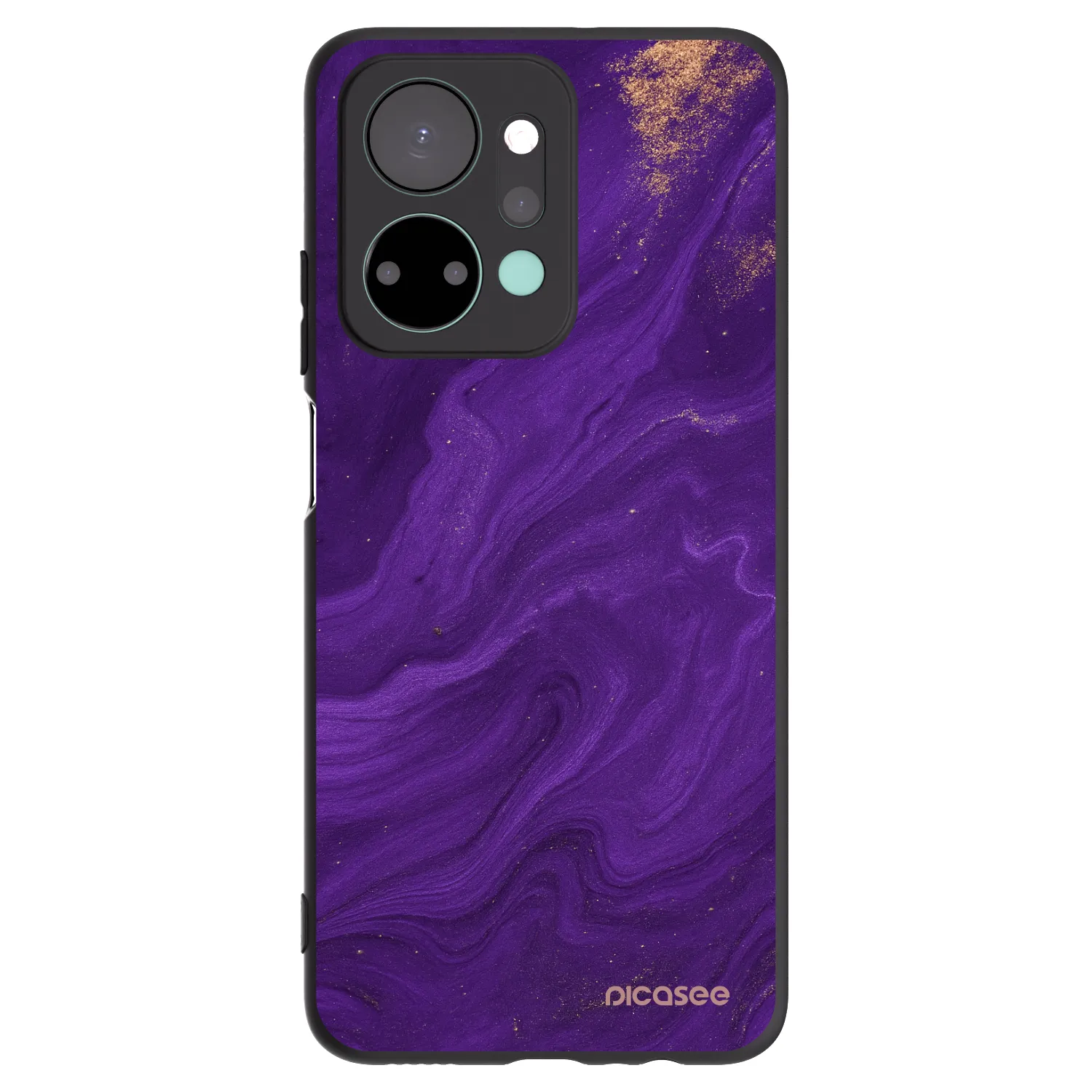 Picasee fekete szilikon tok az alábbi mobiltelefonokra Honor X7a - Purple