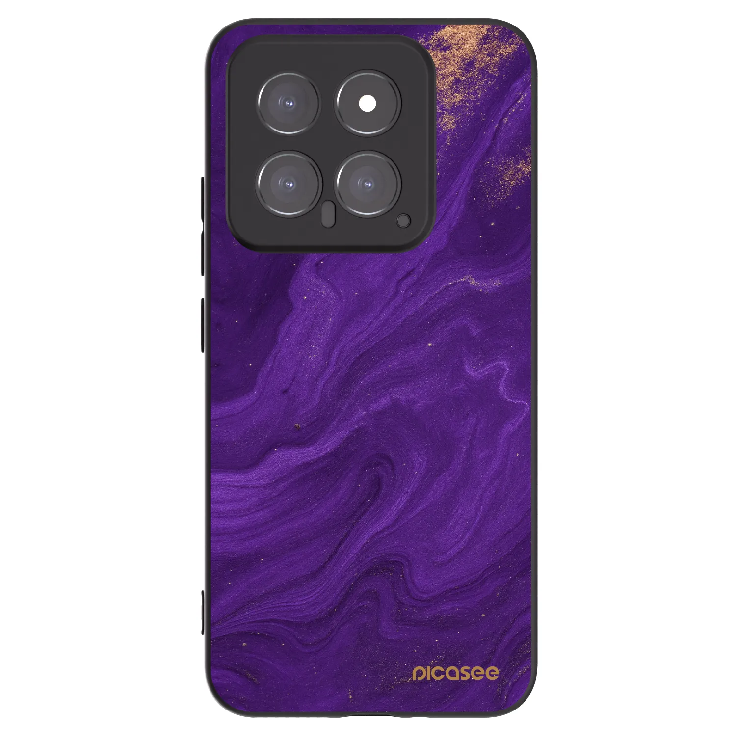 Picasee fekete szilikon tok az alábbi mobiltelefonokra Xiaomi 14 - Purple