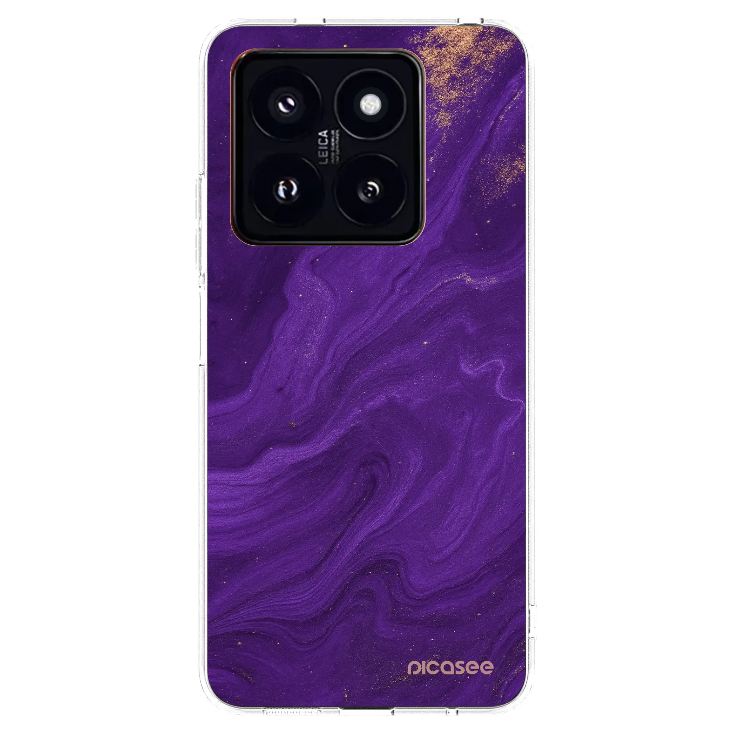 Picasee átlátszó szilikon tok az alábbi mobiltelefonokra Xiaomi 14 Pro - Purple