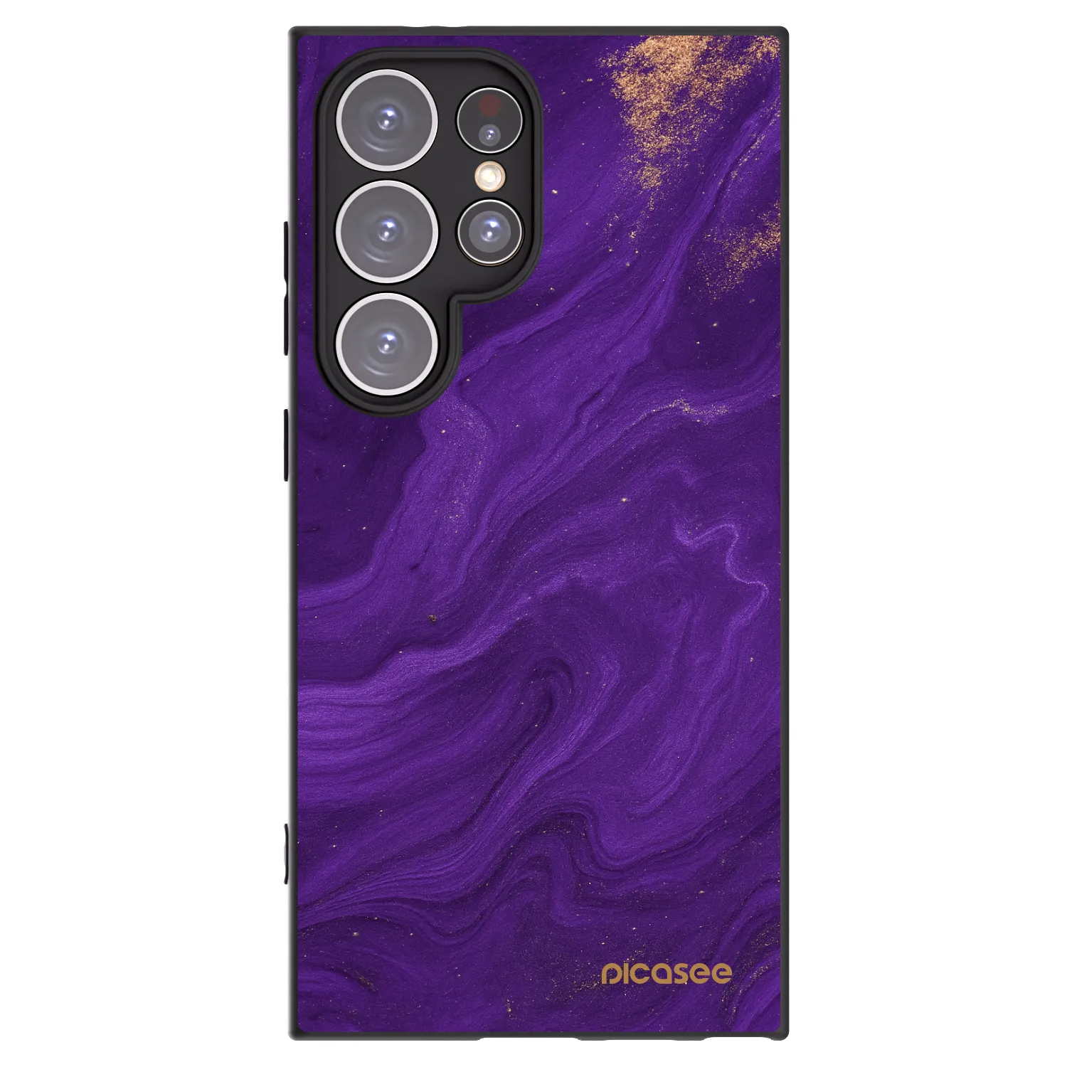 Picasee fekete szilikon tok az alábbi mobiltelefonokra Samsung Galaxy S24 Ultra S928B 5G - Purple