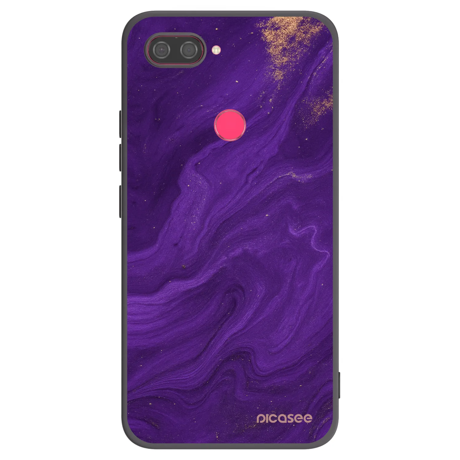 Picasee fekete szilikon tok az alábbi mobiltelefonokra Xiaomi Mi 8 Lite - Purple
